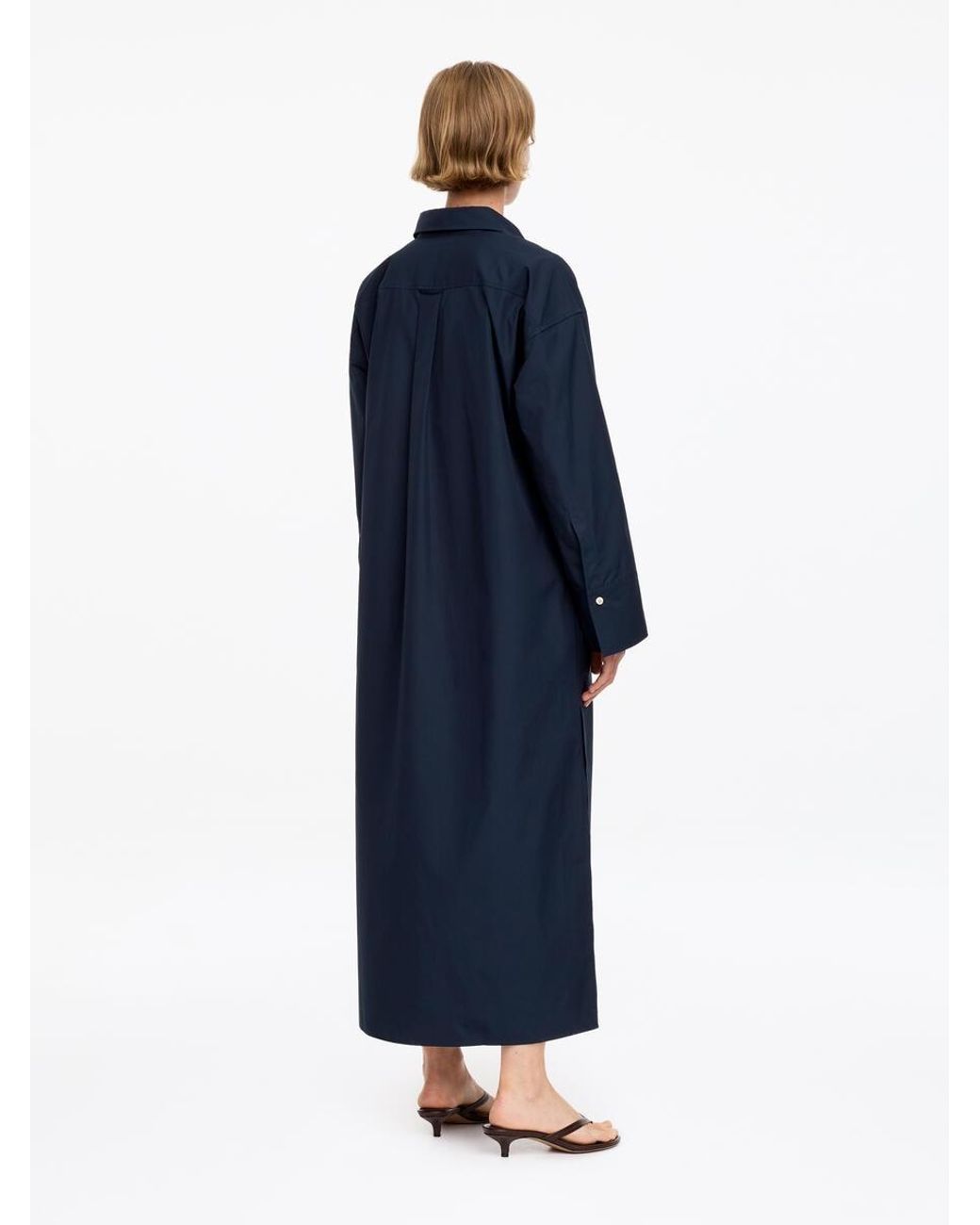 ARKET Blue Cotton Shirt Dress