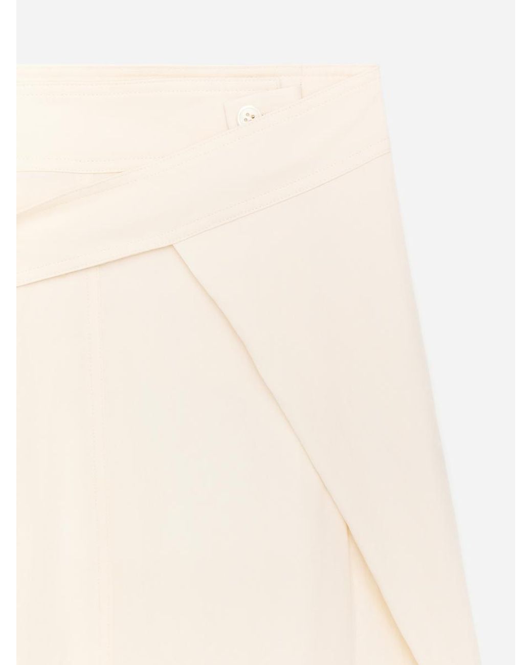 ARKET White Wrap-Front Tailored Trousers