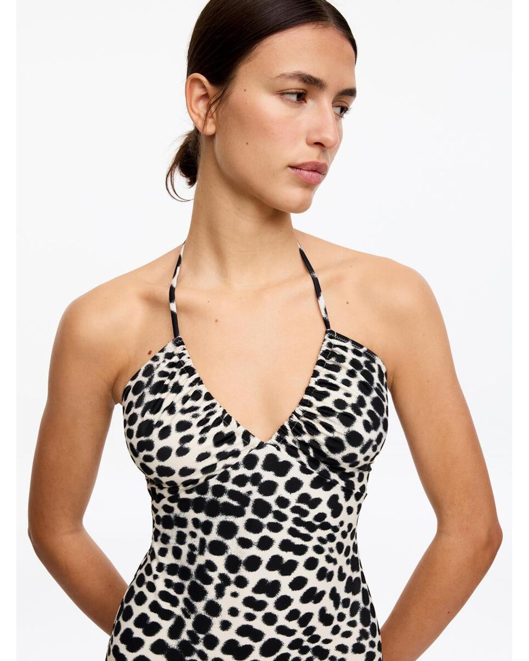 ARKET White Halterneck Swimsuit