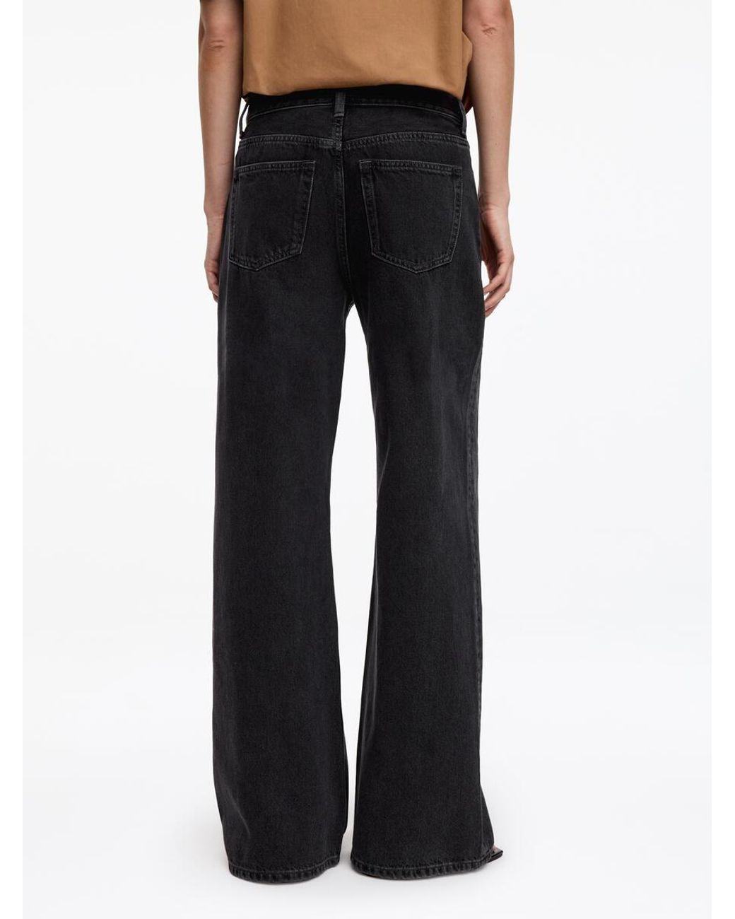 ARKET Natural Elm Low Flared Jeans