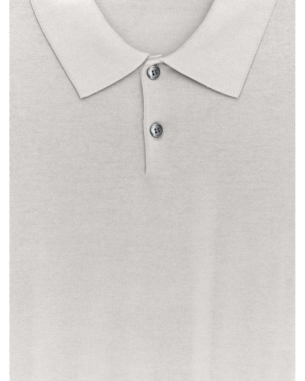 ARKET White Cotton Polo Shirt for men