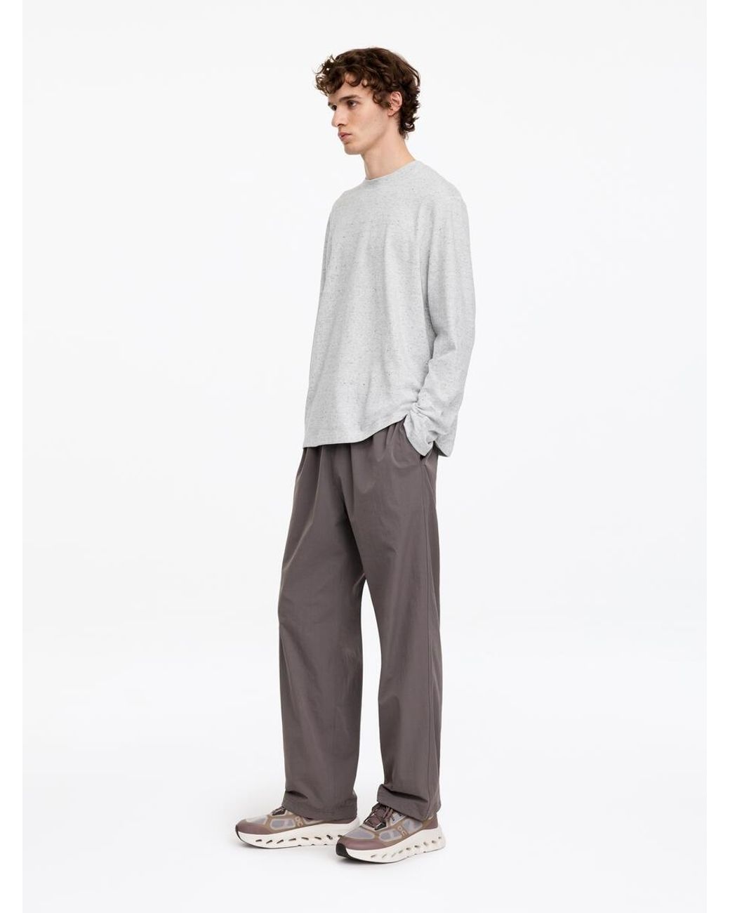 ARKET White Active Long-Sleeve Top for men