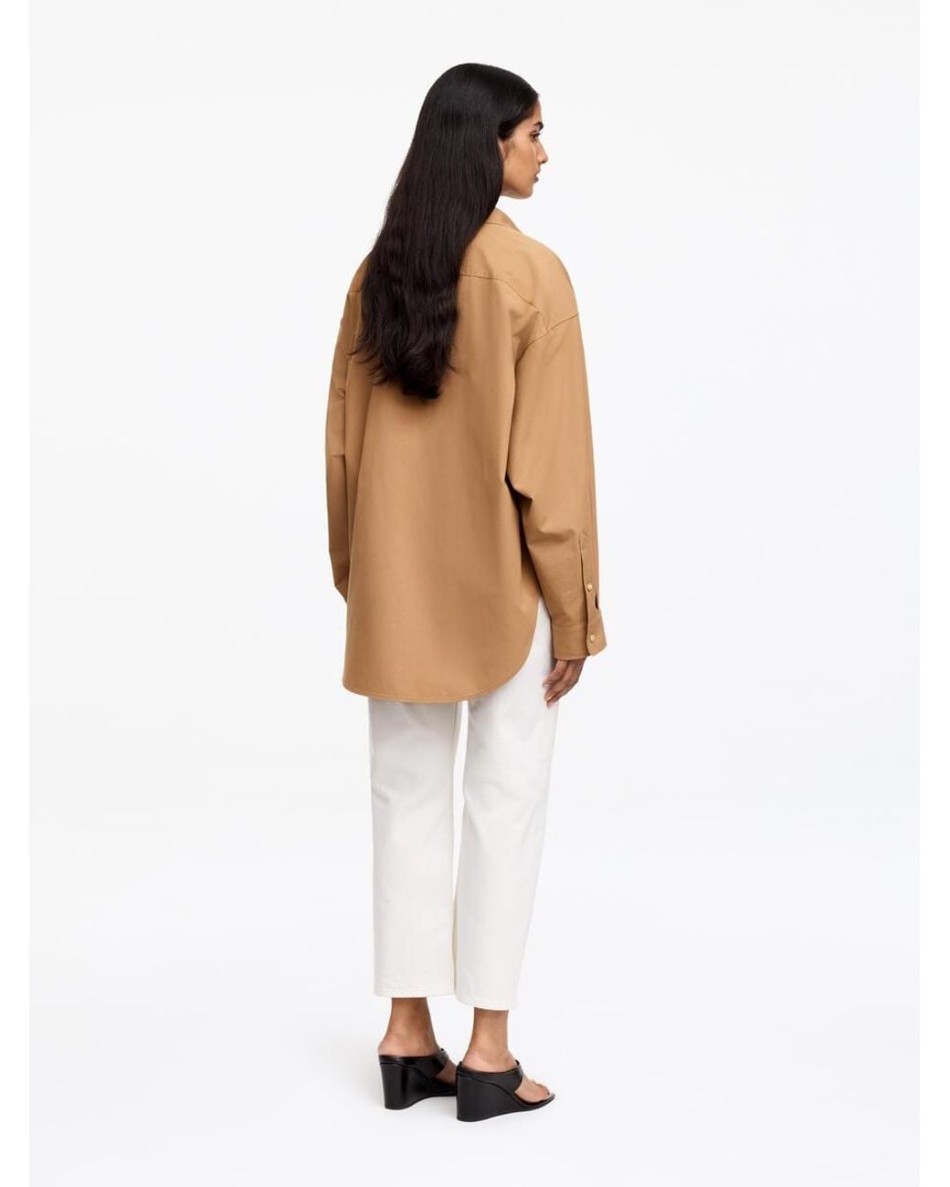 ARKET Natural Batwing-Sleeve Shirt