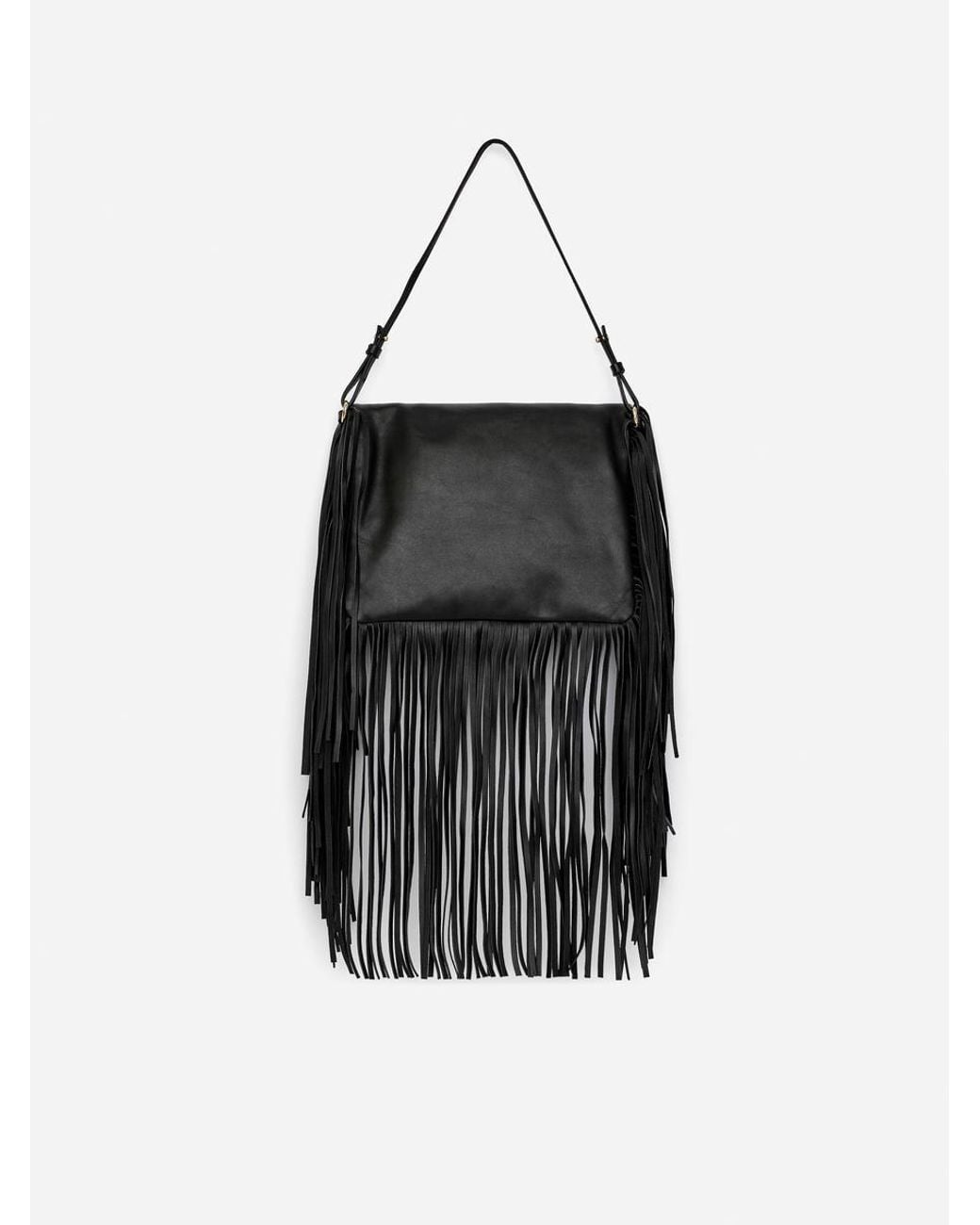 ARKET Black Fringe Bag