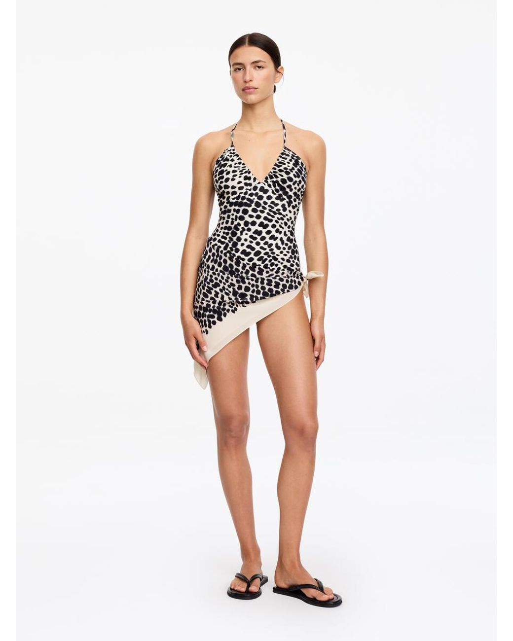 ARKET White Halterneck Swimsuit