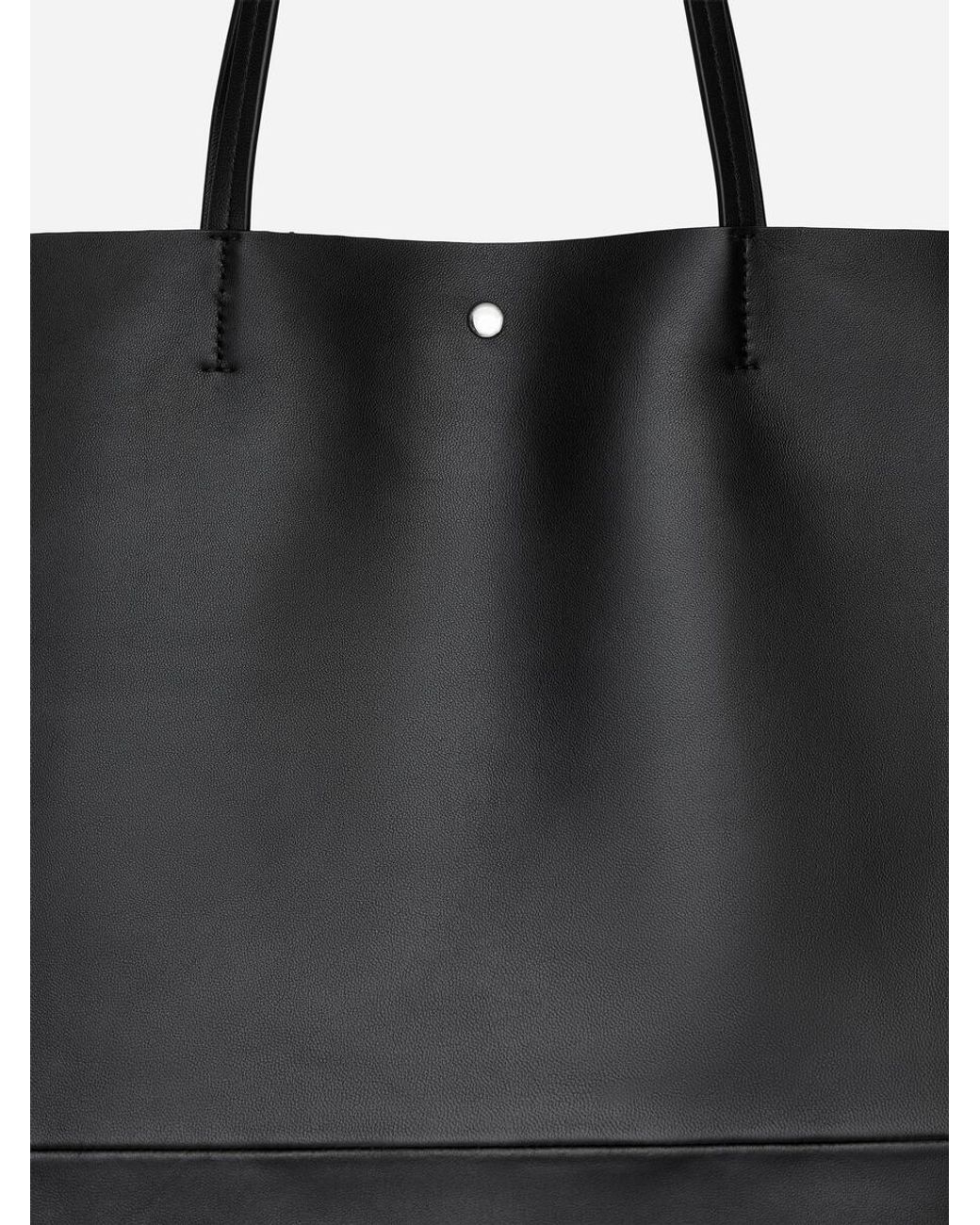 ARKET Black Leather Tote Bag