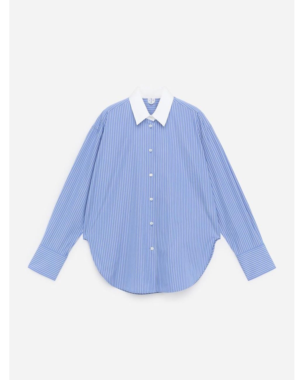 ARKET Blue Relaxed-Fit Poplin Shirt