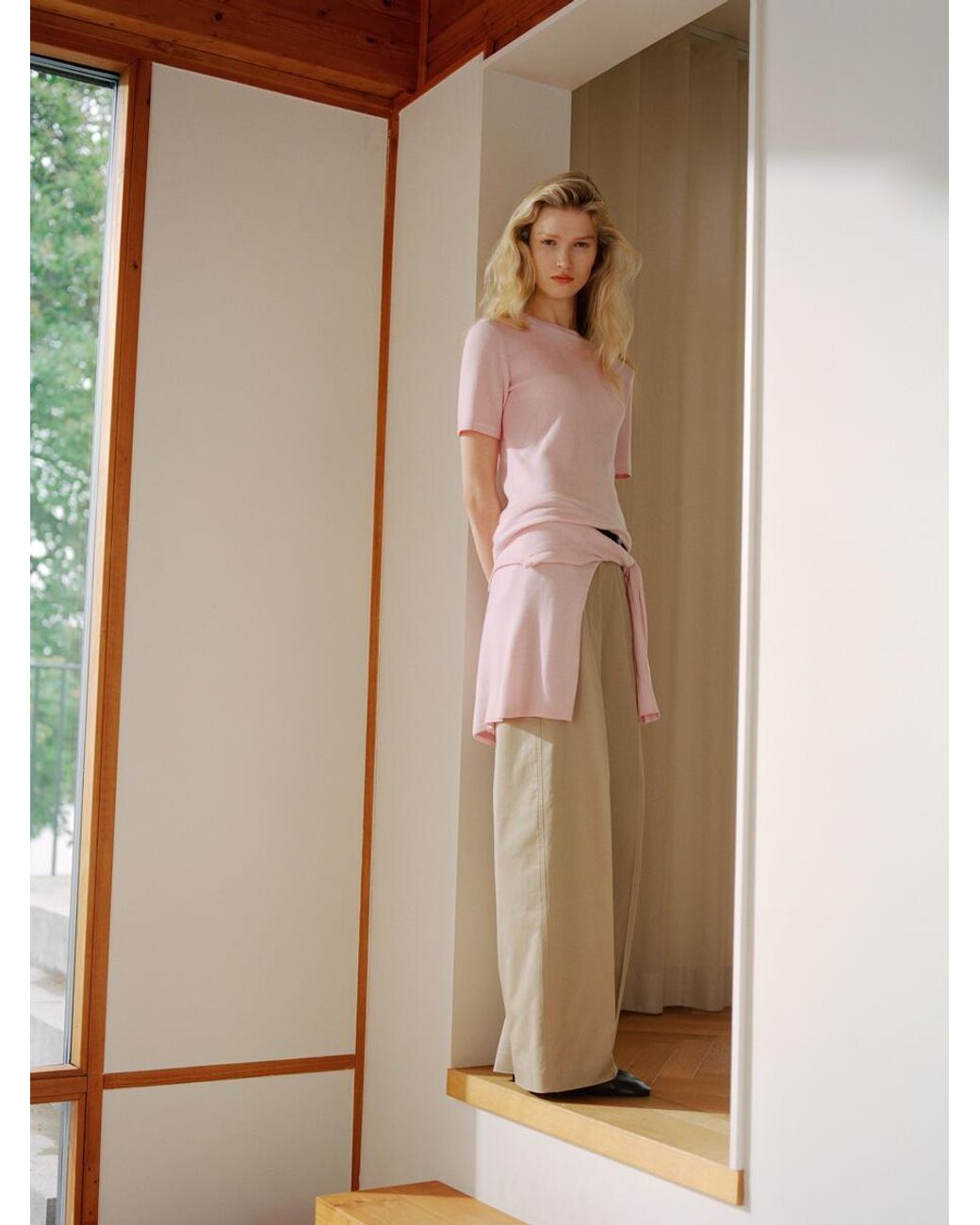 ARKET White Pure Cashmere Jumper