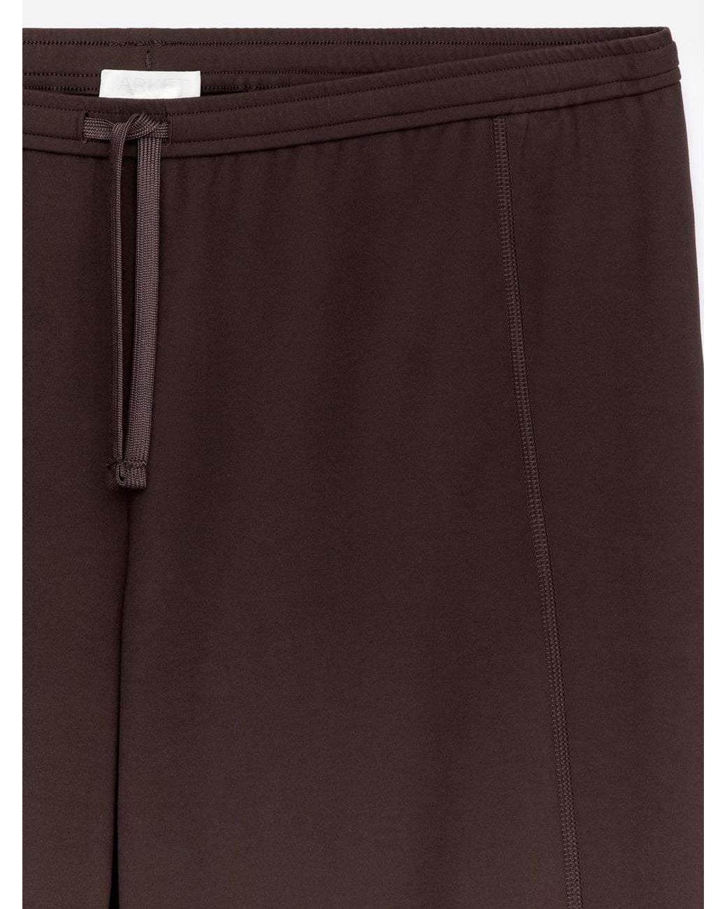 ARKET Brown Wide Sports Trousers