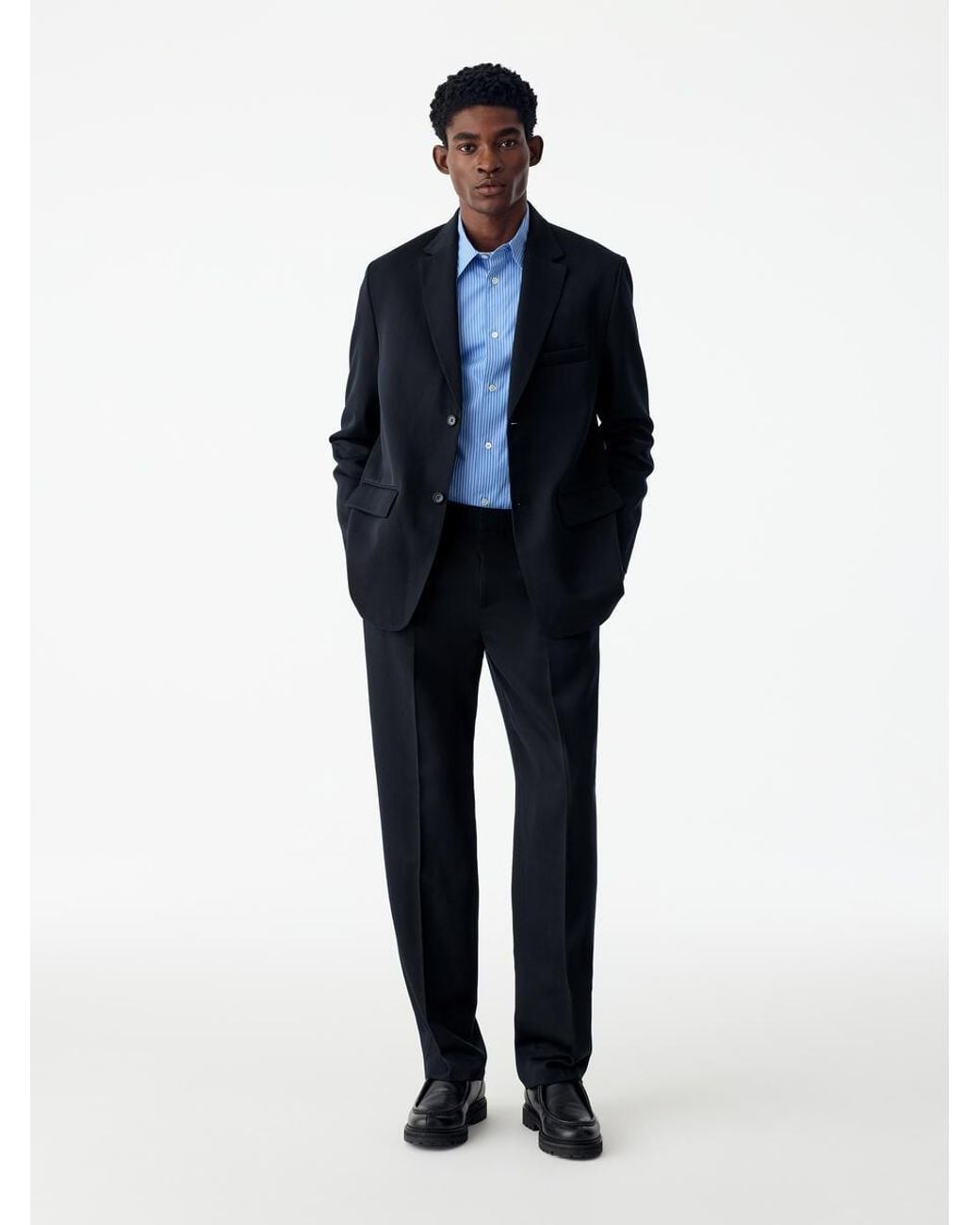 ARKET Blue Slim Wool Trousers for men
