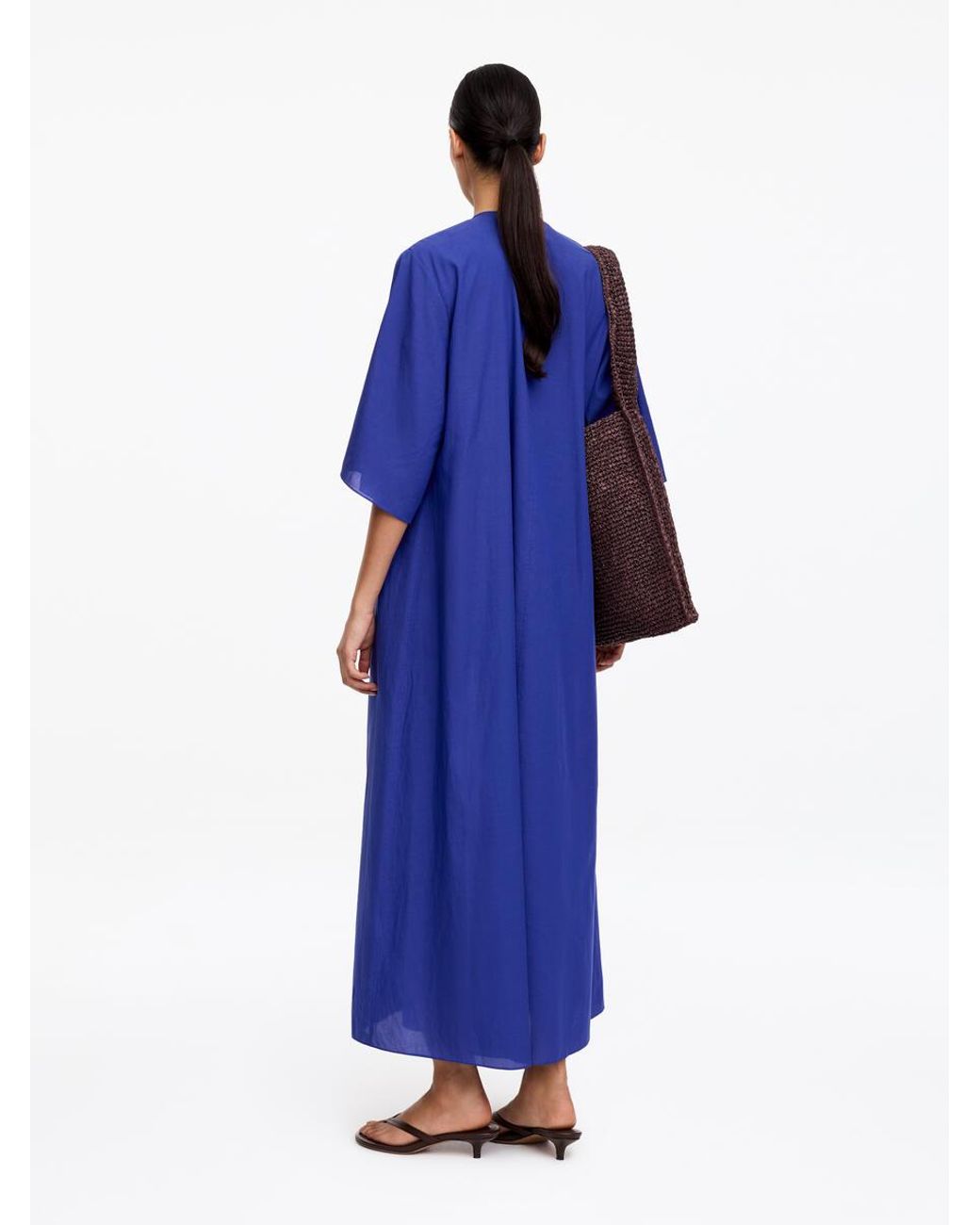 ARKET Blue Lyocell Blend Beach Dress