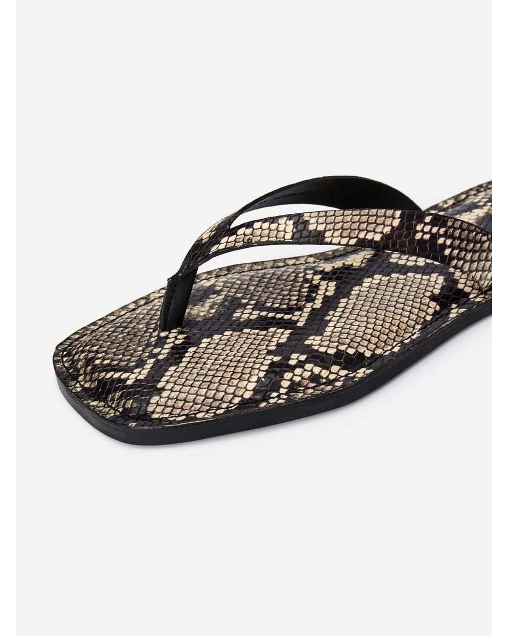 ARKET Natural Zehentrenner Aus Leder