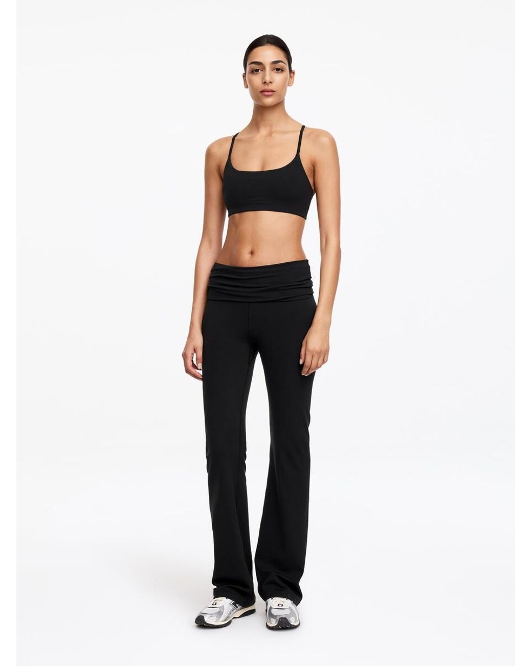 ARKET Black Flared Leggings