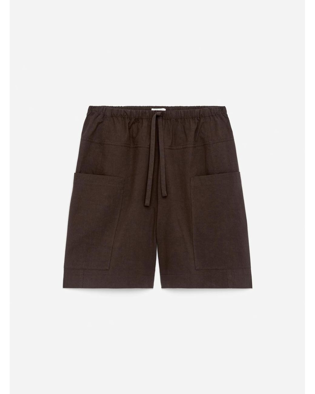 ARKET Brown Patch-Pocket Shorts