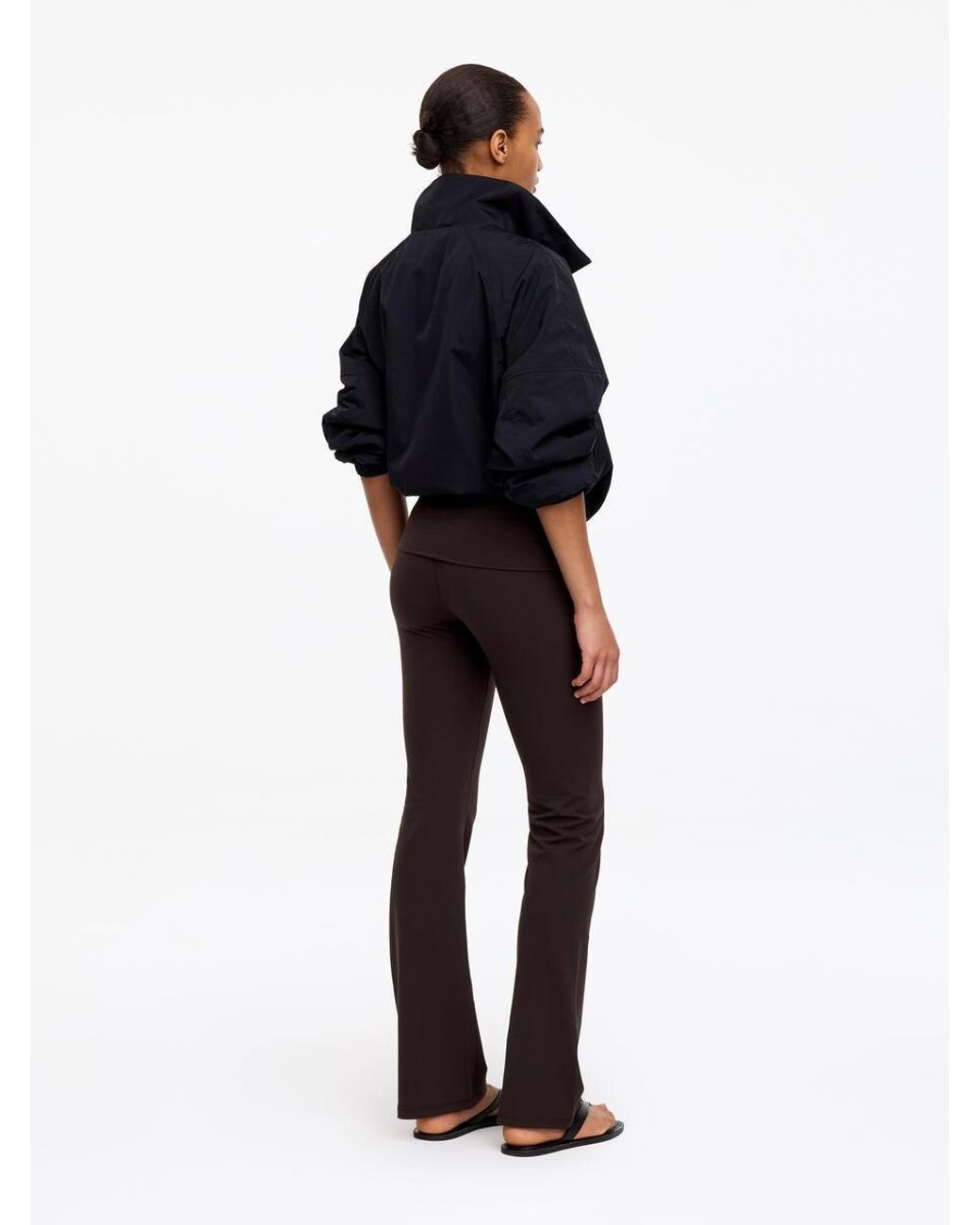 ARKET Black Flared Leggings