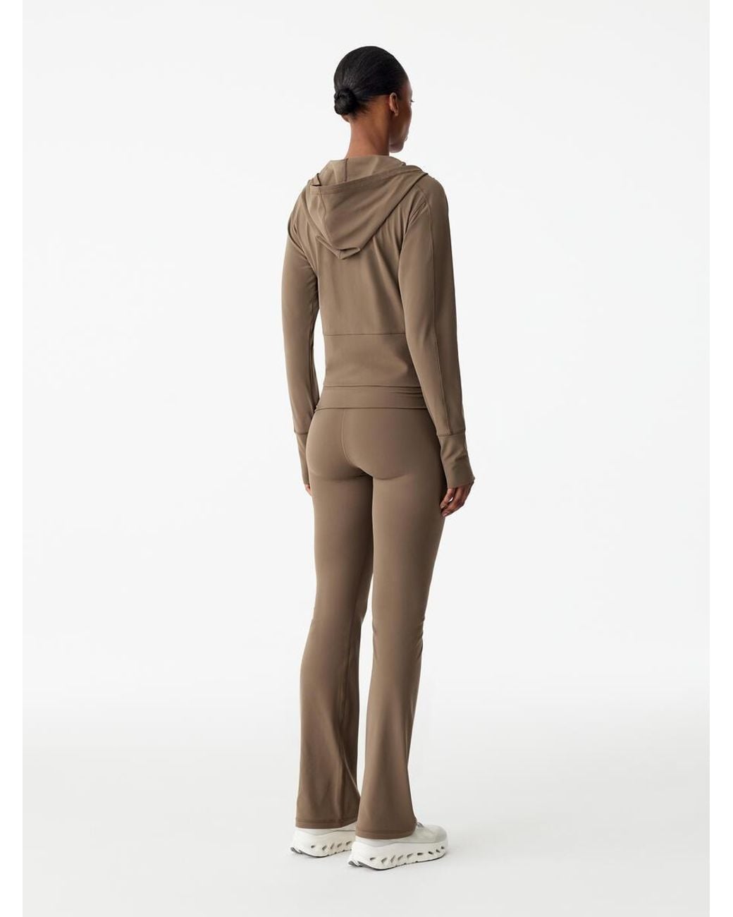 ARKET Brown Active Zip Jacket Hoodie