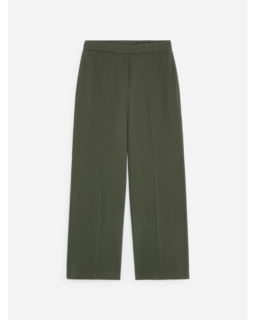 ARKET Green Straight-Leg Trousers