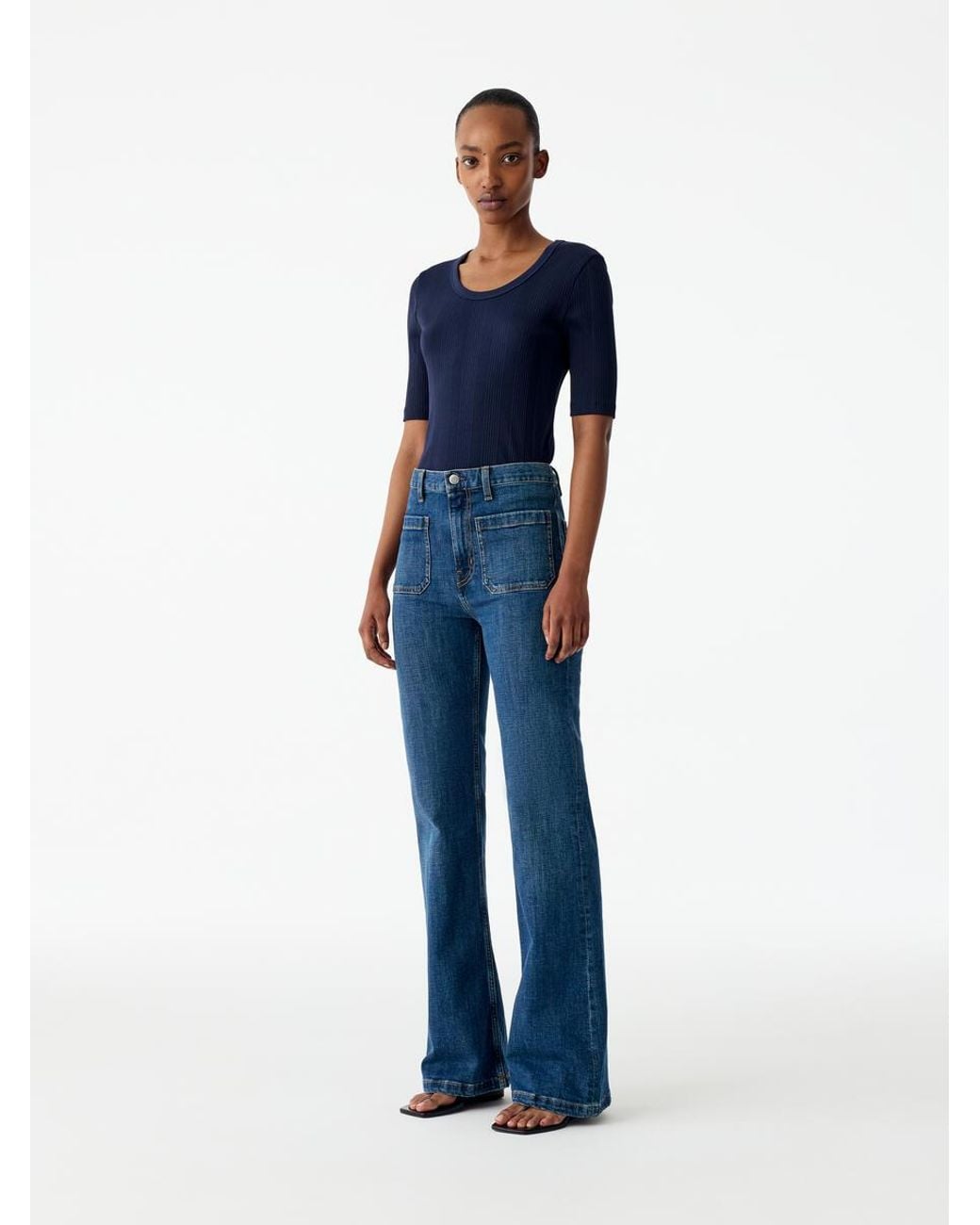 ARKET Blue Spruce Flared Jeans
