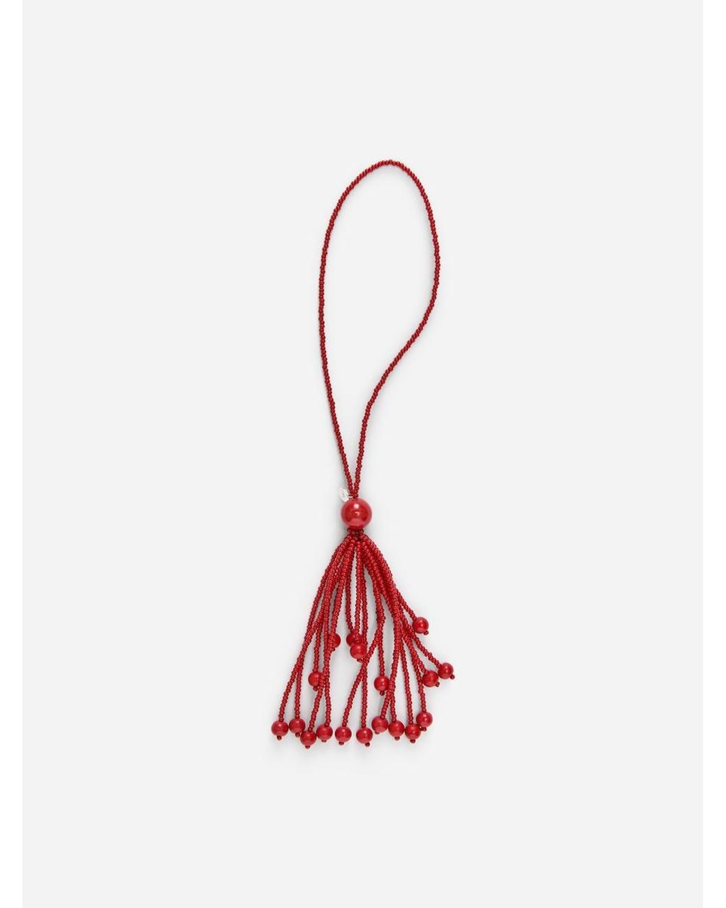 ARKET Red Beaded Bag Charm
