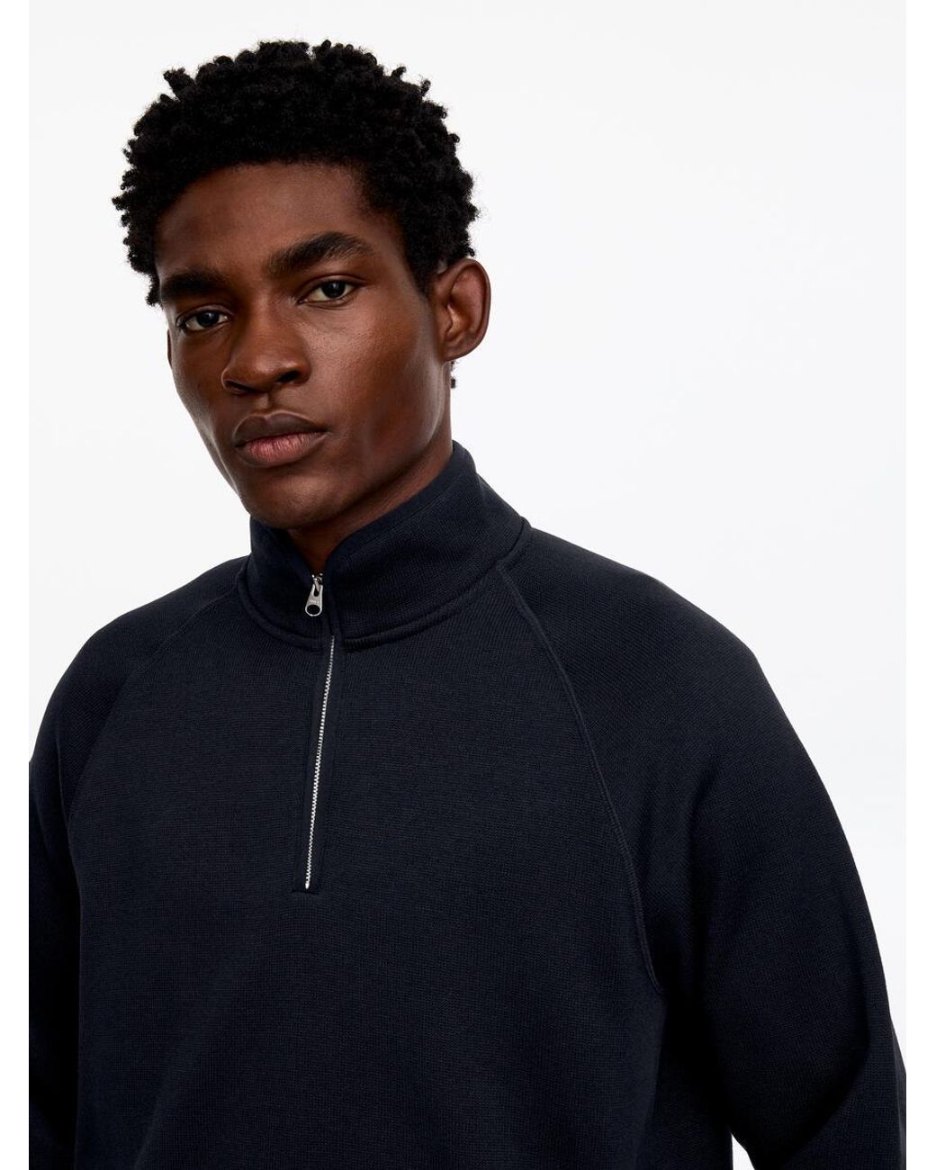 ARKET Blue Active Half-Zip Jumper for men