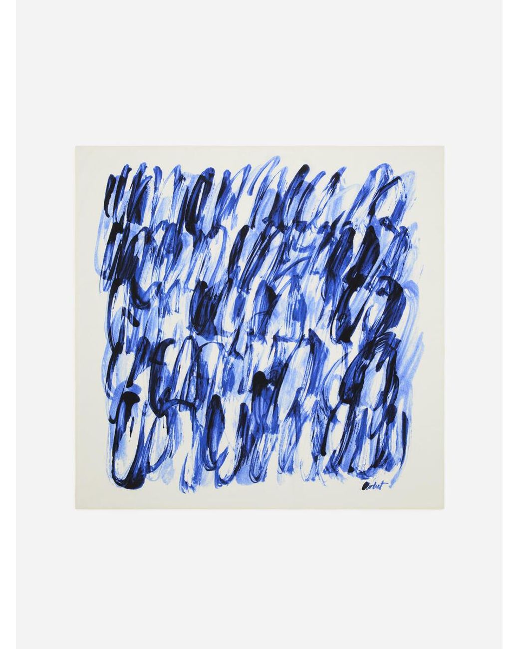 ARKET Blue Printed Silk Scarf