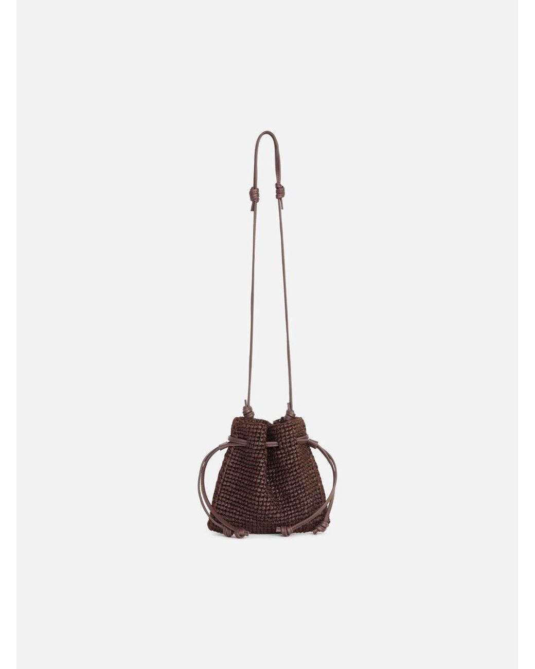 ARKET Brown Gewebte Pouch Aus Stroh