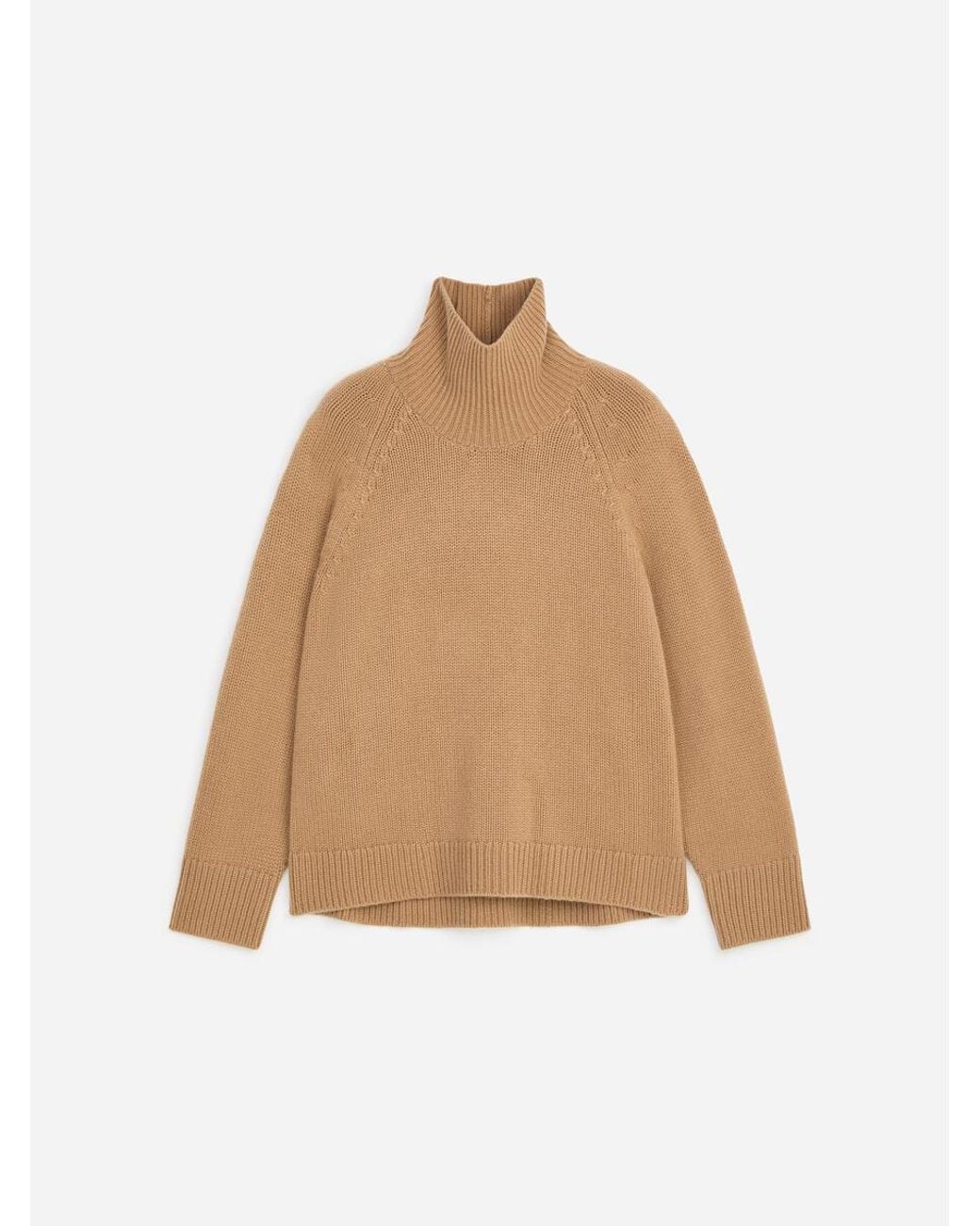 ARKET Natural Chunky Pure Cashmere Jumper