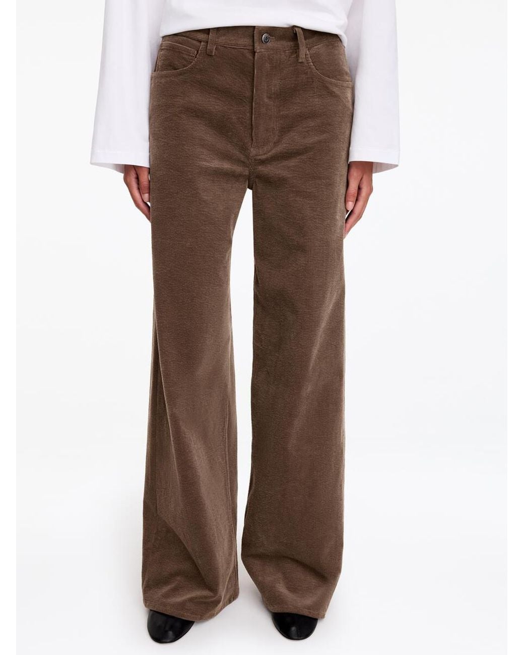 ARKET White Corduroy Trousers