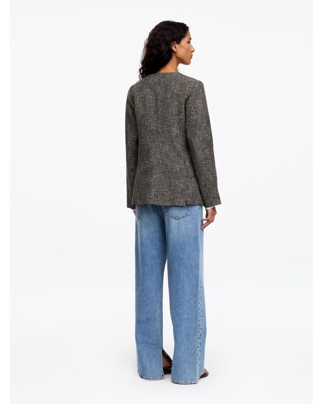 ARKET Gray Wool-Cotton Blend Utility Jacket