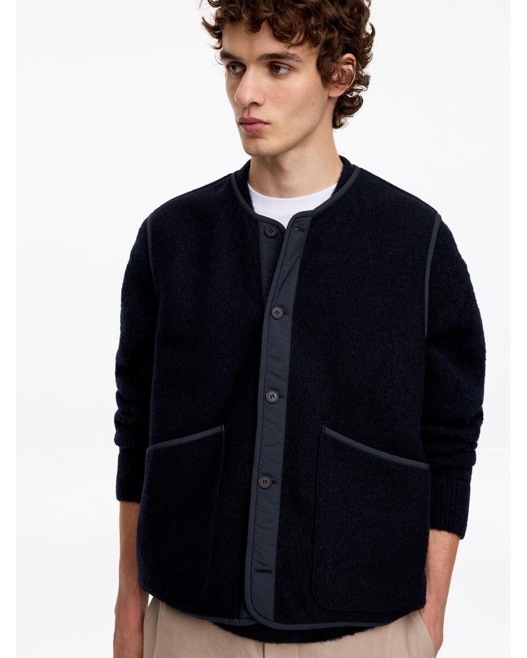 ARKET Black 2-In-1 Wool Vest for men