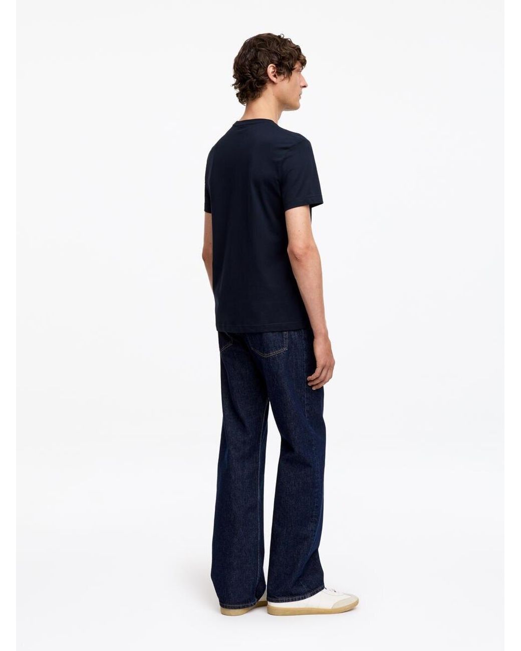 ARKET Blue 170 Gsm Regular T-Shirt for men