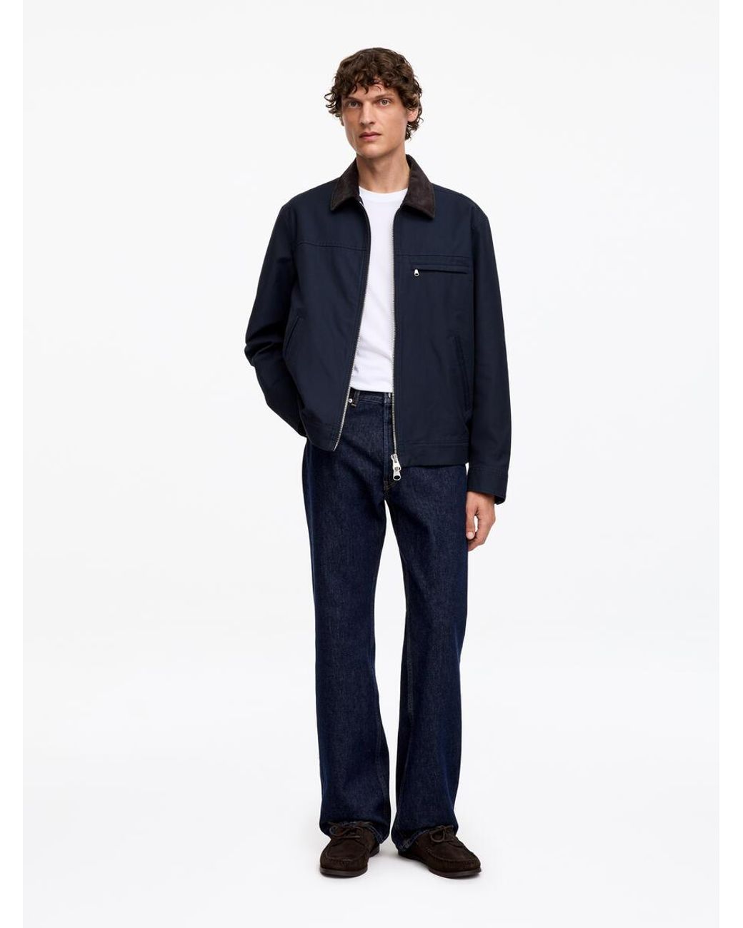 ARKET Blue Cotton Canvas Jacket for men