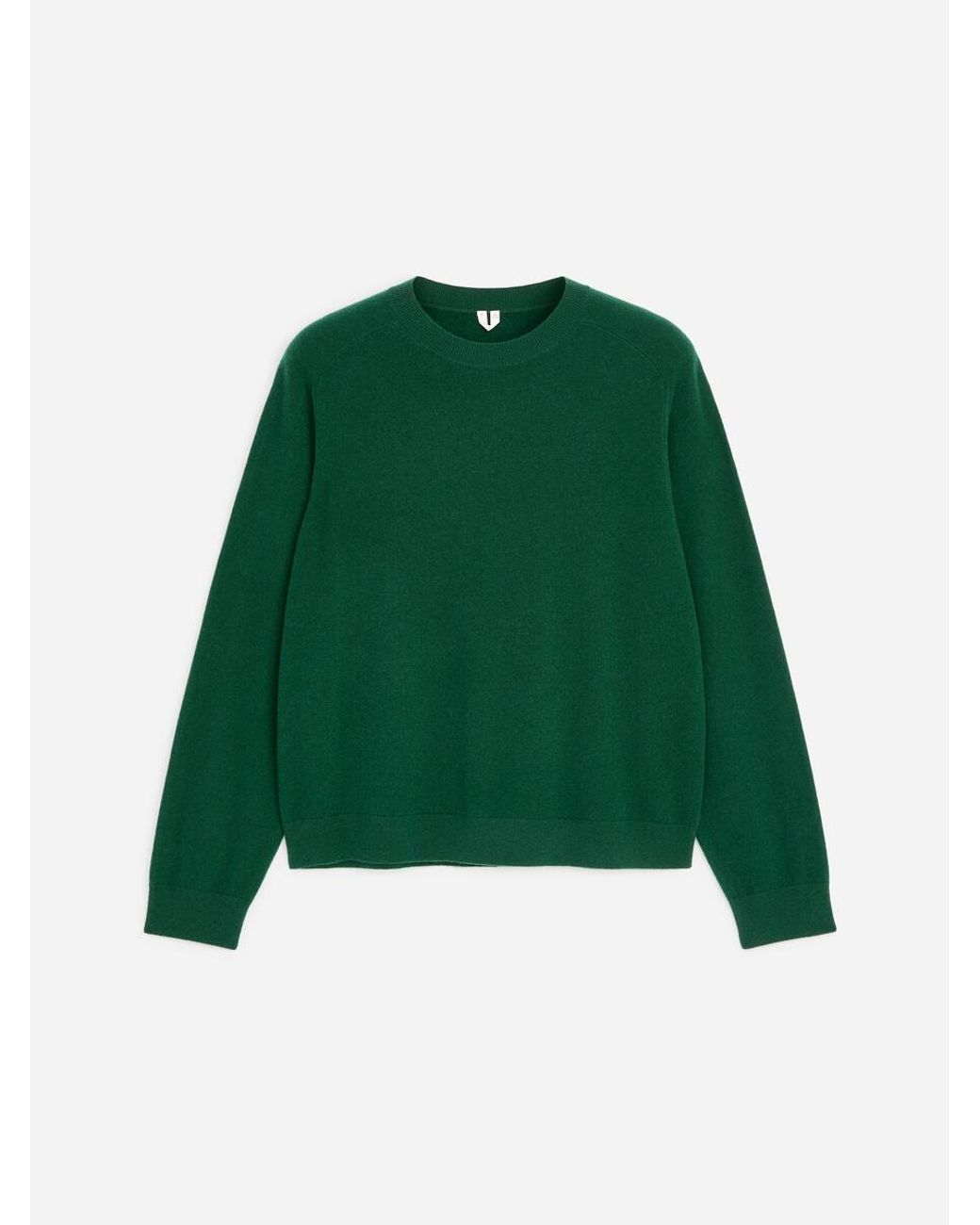 ARKET Green Fine-Knit Wool Jumper for men