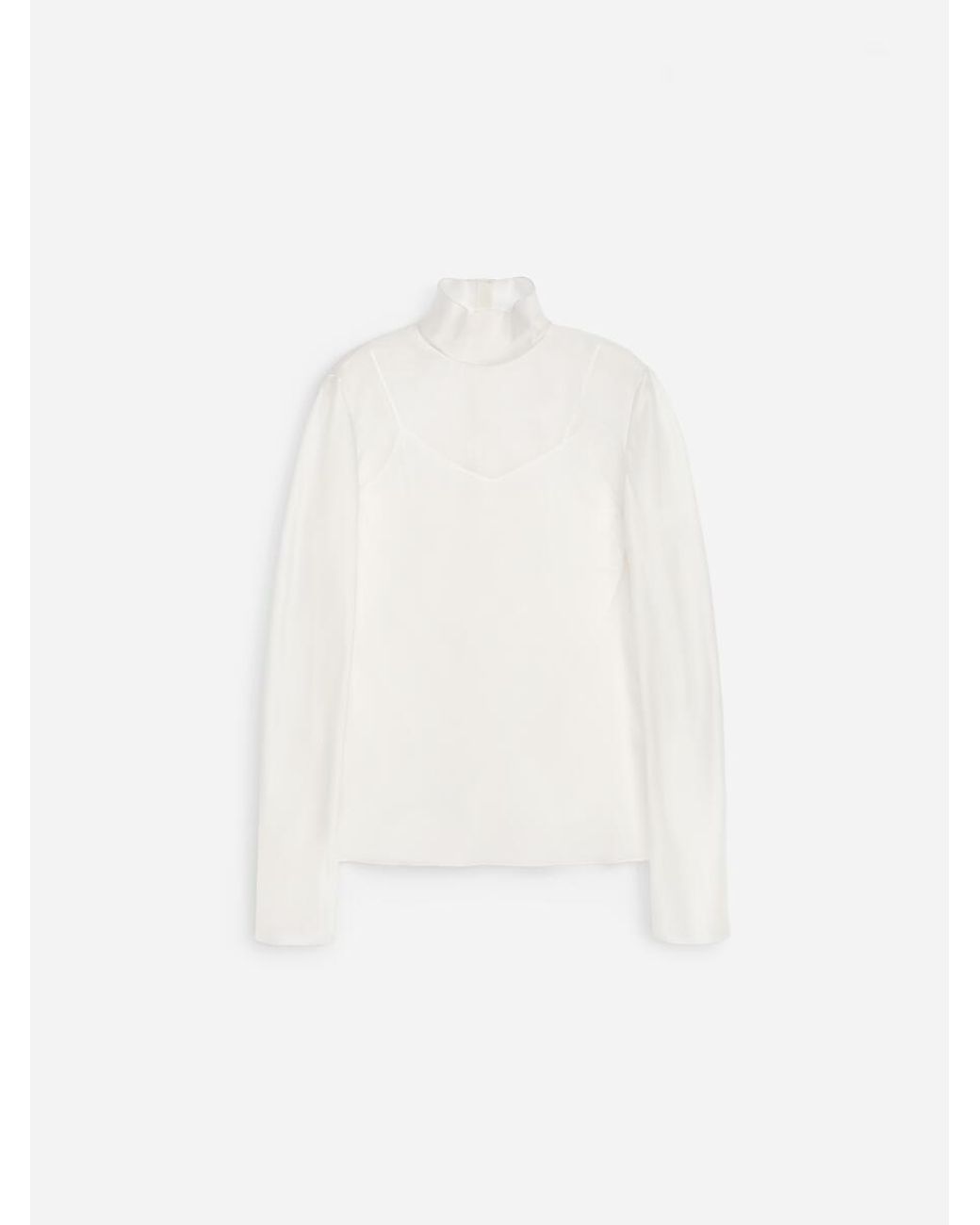 ARKET White Silk Organza Blouse