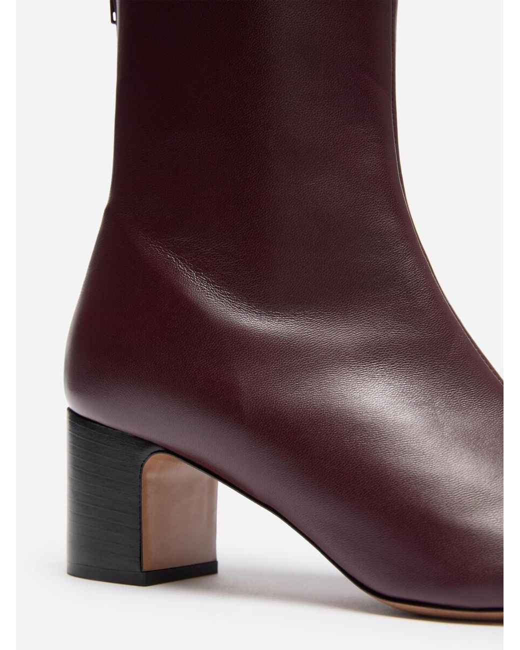 ARKET Blue Leather Sock Ankle Boots
