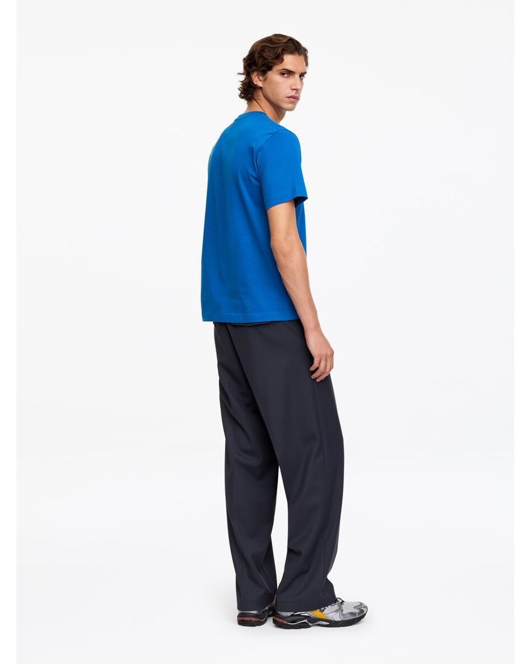 ARKET Blue 220 Gsm Relaxed T-Shirt for men