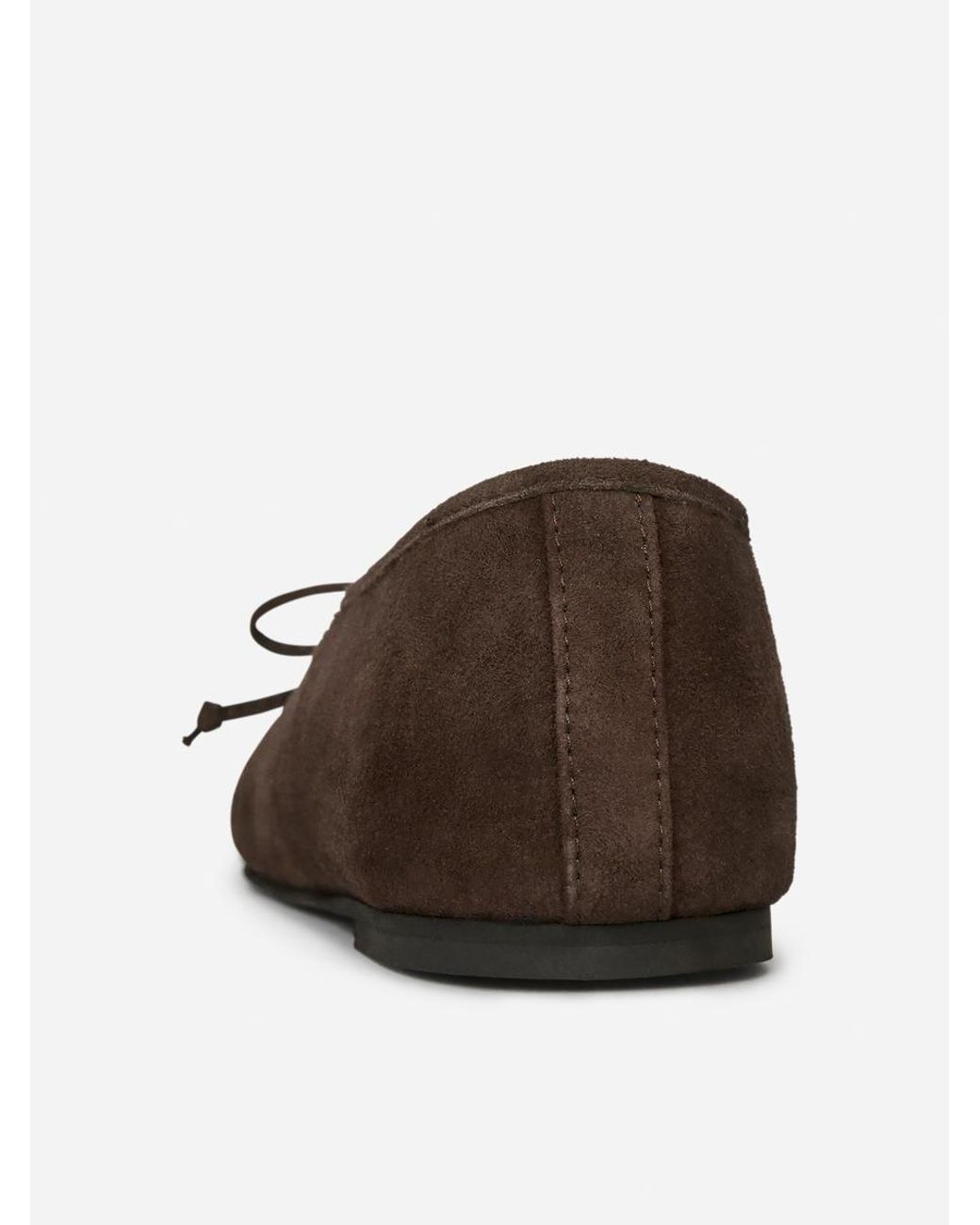 ARKET Black Velours-Ballerinas