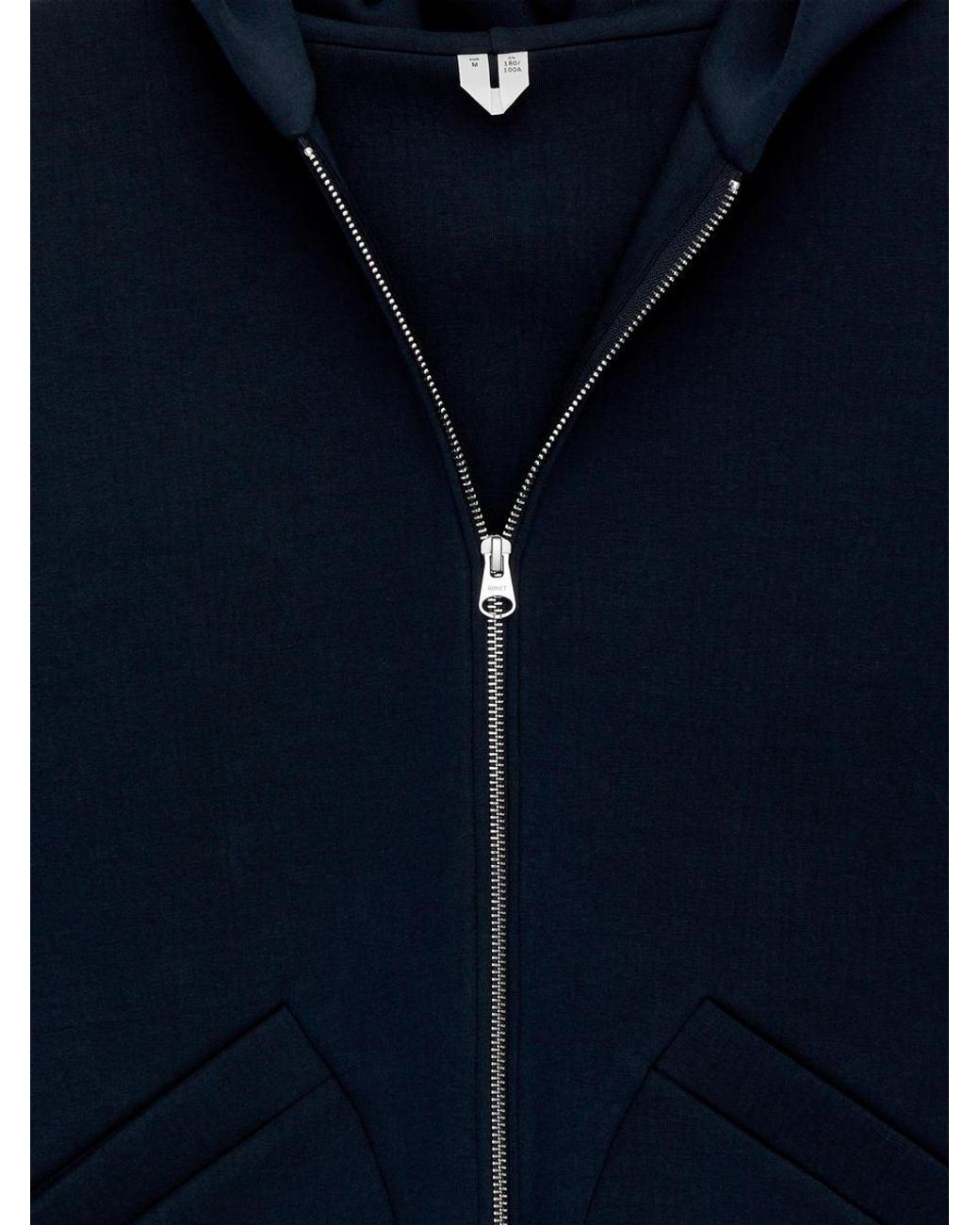 ARKET Blue Scuba Zip Hoodie for men