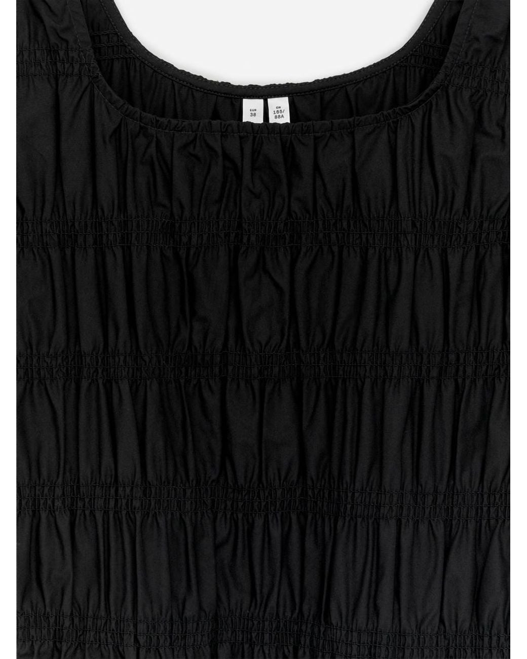 ARKET Black Smock Dress