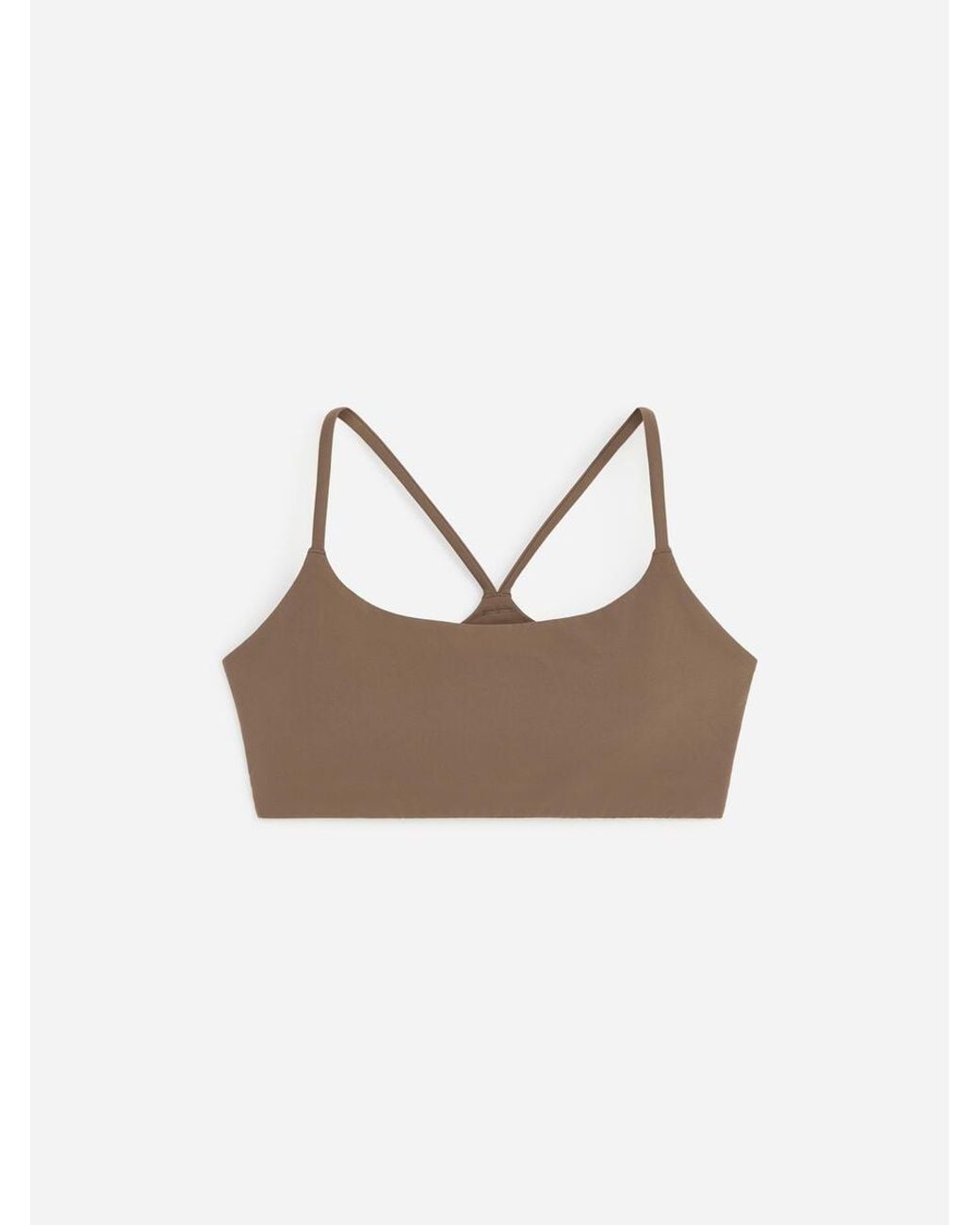 ARKET Brown Soft Stretch Sports Bra