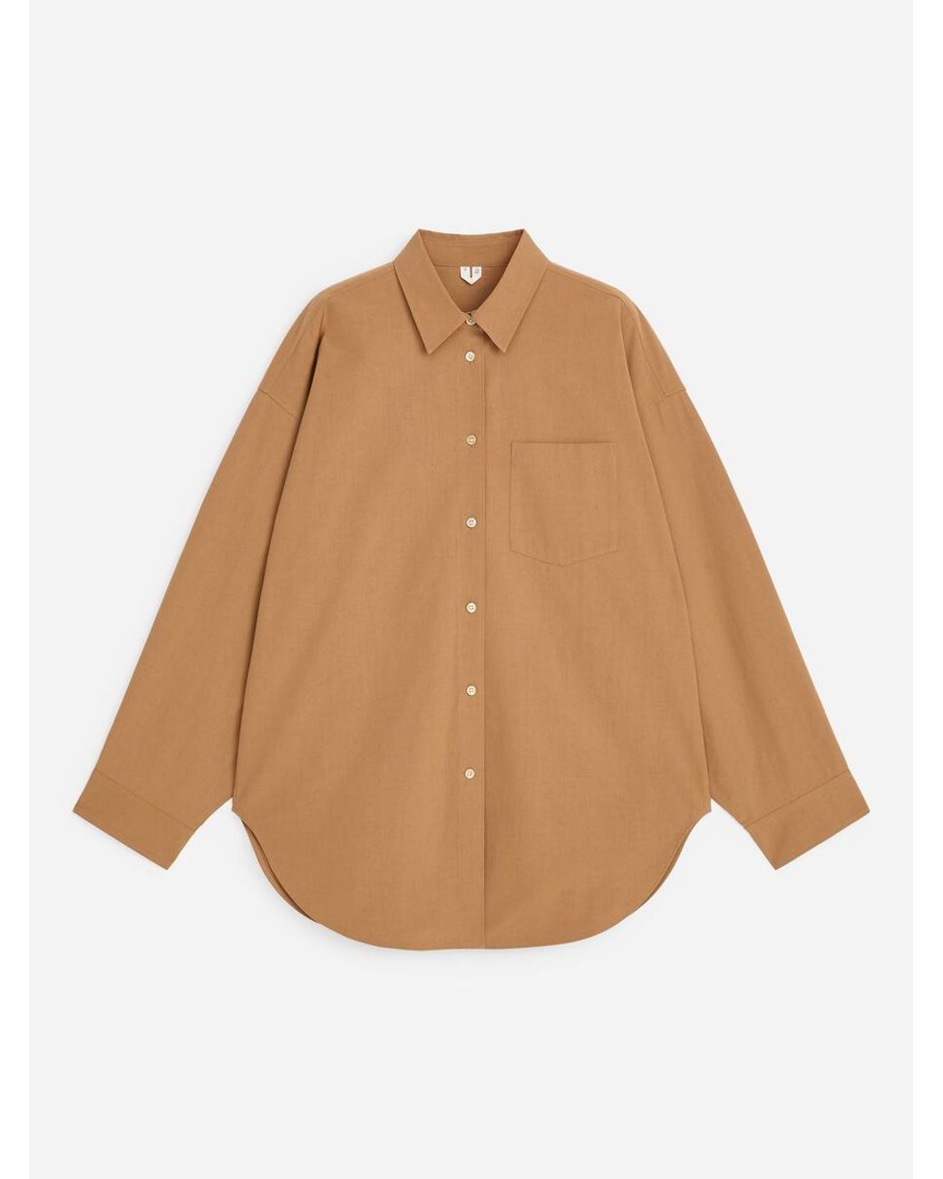 ARKET Natural Batwing-Sleeve Shirt
