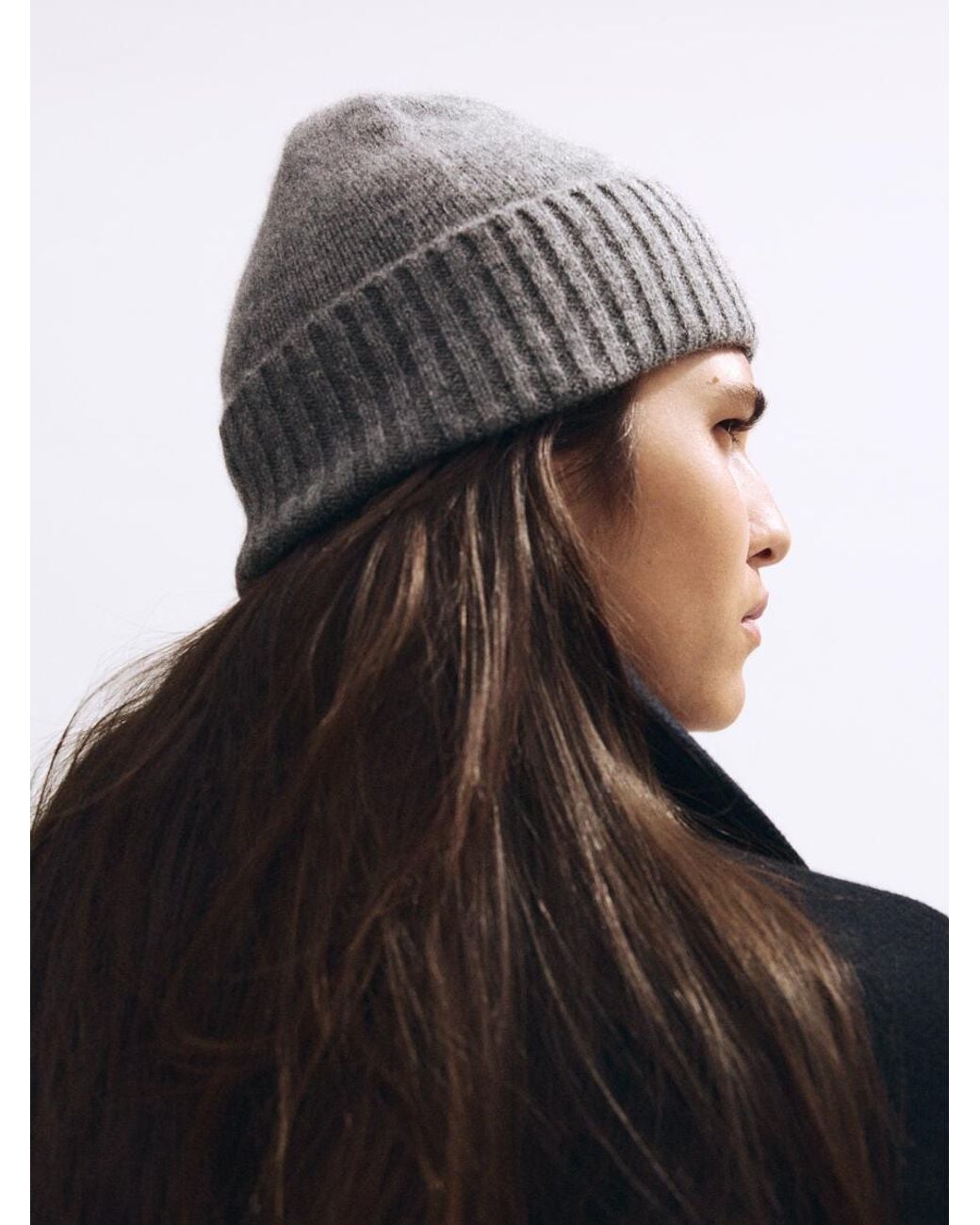 ARKET Gray Cashmere Beanie