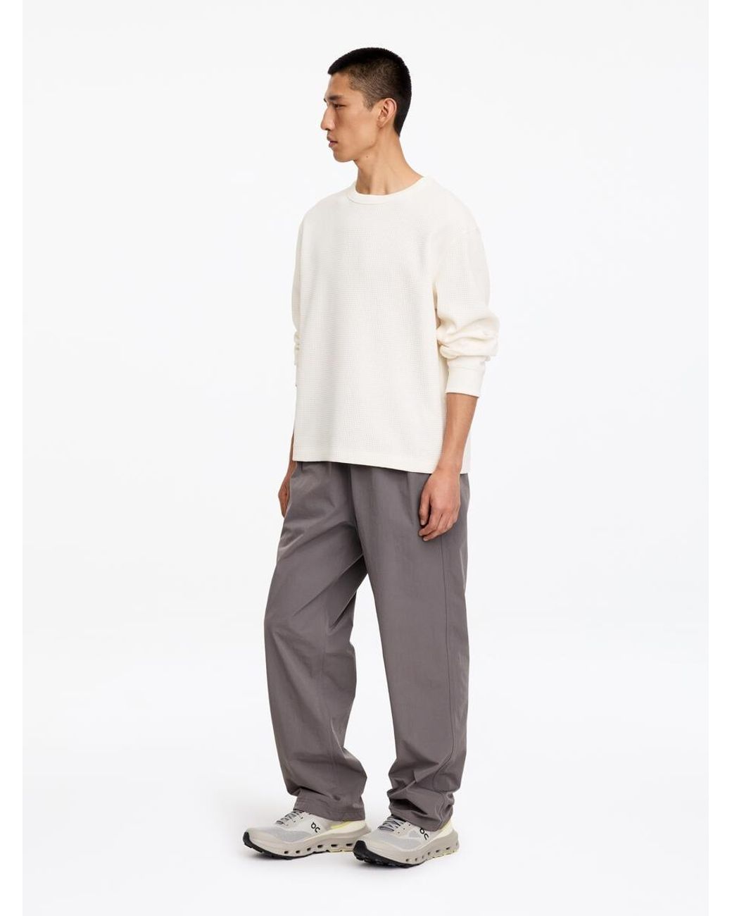 ARKET White Active Waffle Top for men