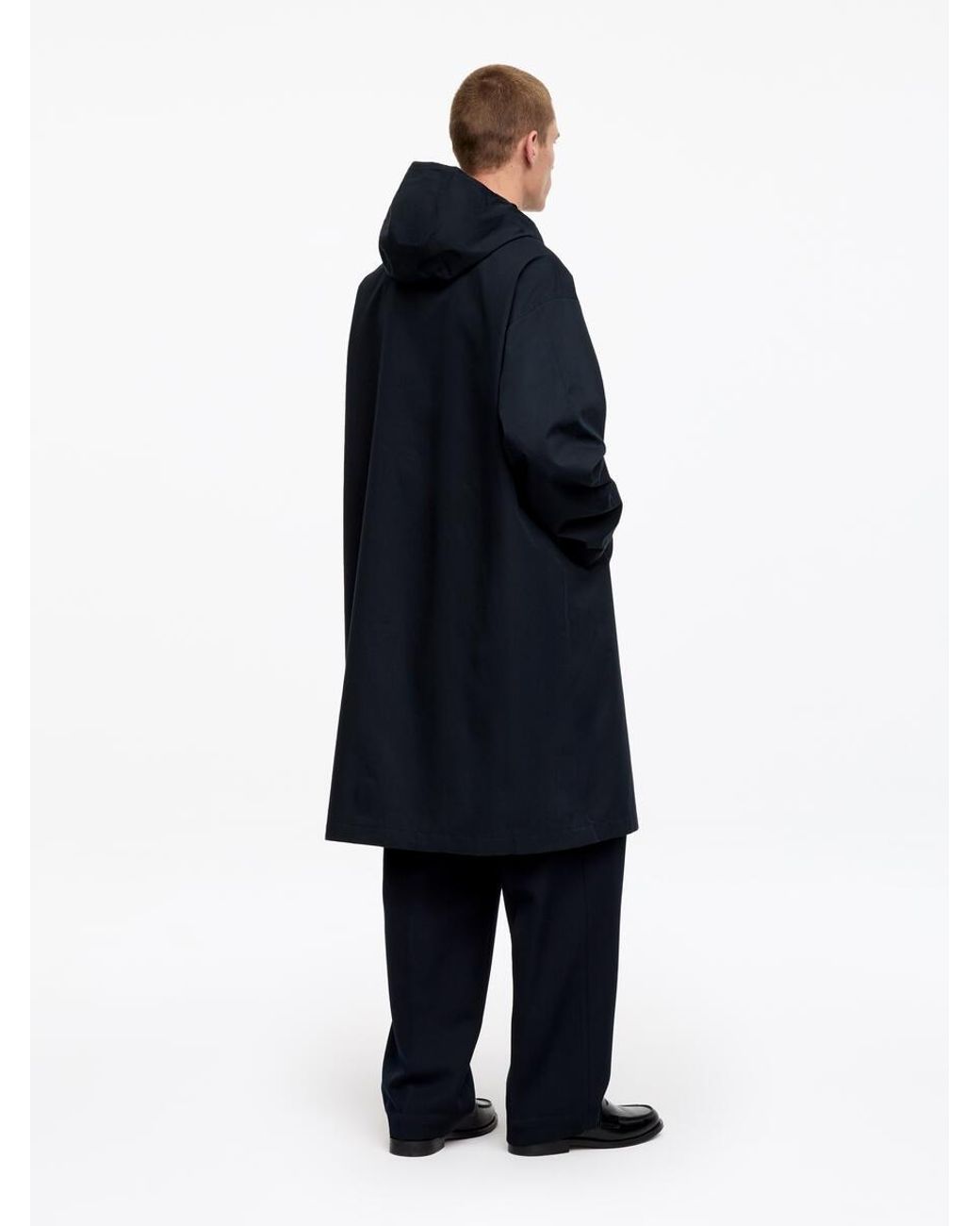 ARKET Blue Hooded Parka for men