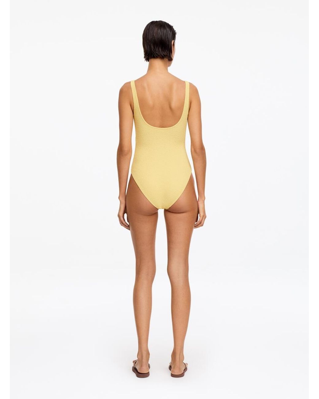 ARKET White Structured Swimsuit