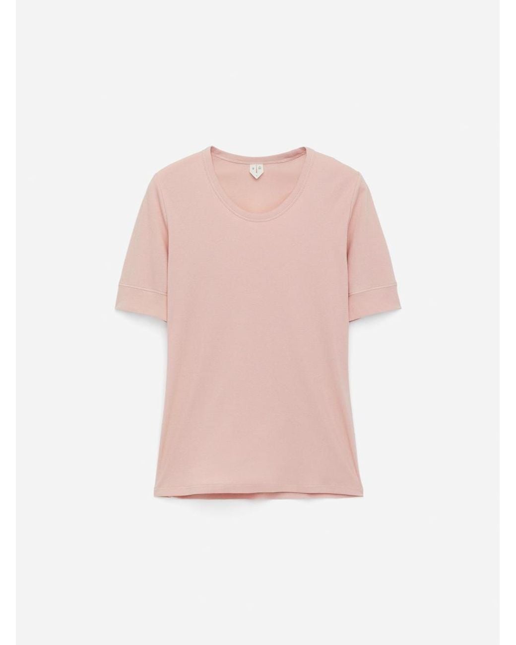 ARKET Pink Ribbed T-Shirt