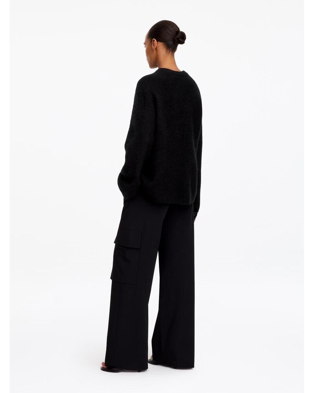 ARKET Black Alpaca-Wool Blend Jumper