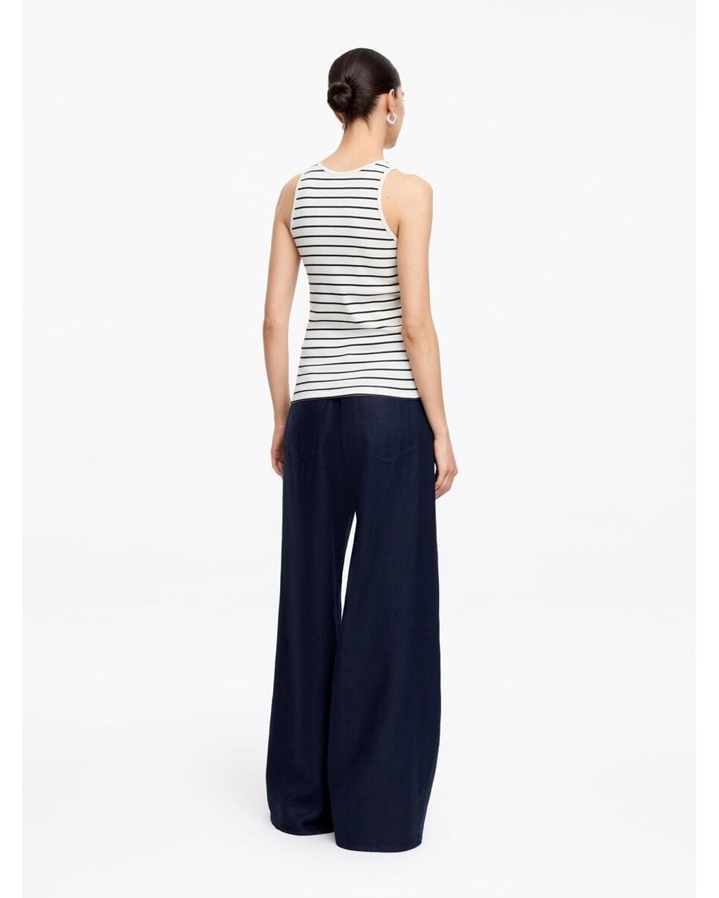 ARKET White Ribbed Tank Top