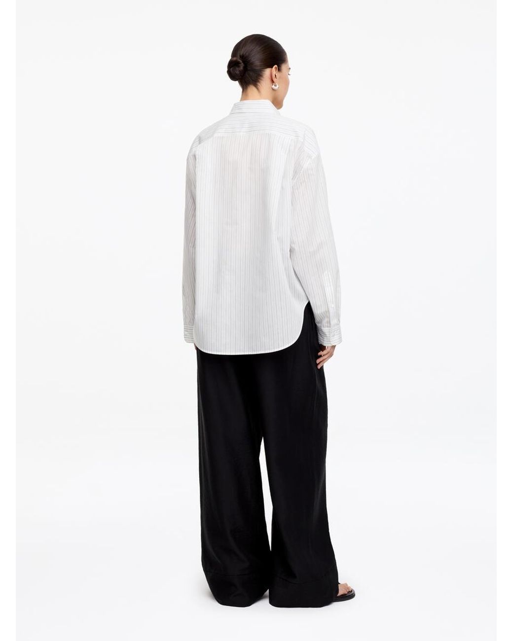 ARKET White Cotton-Silk Shirt
