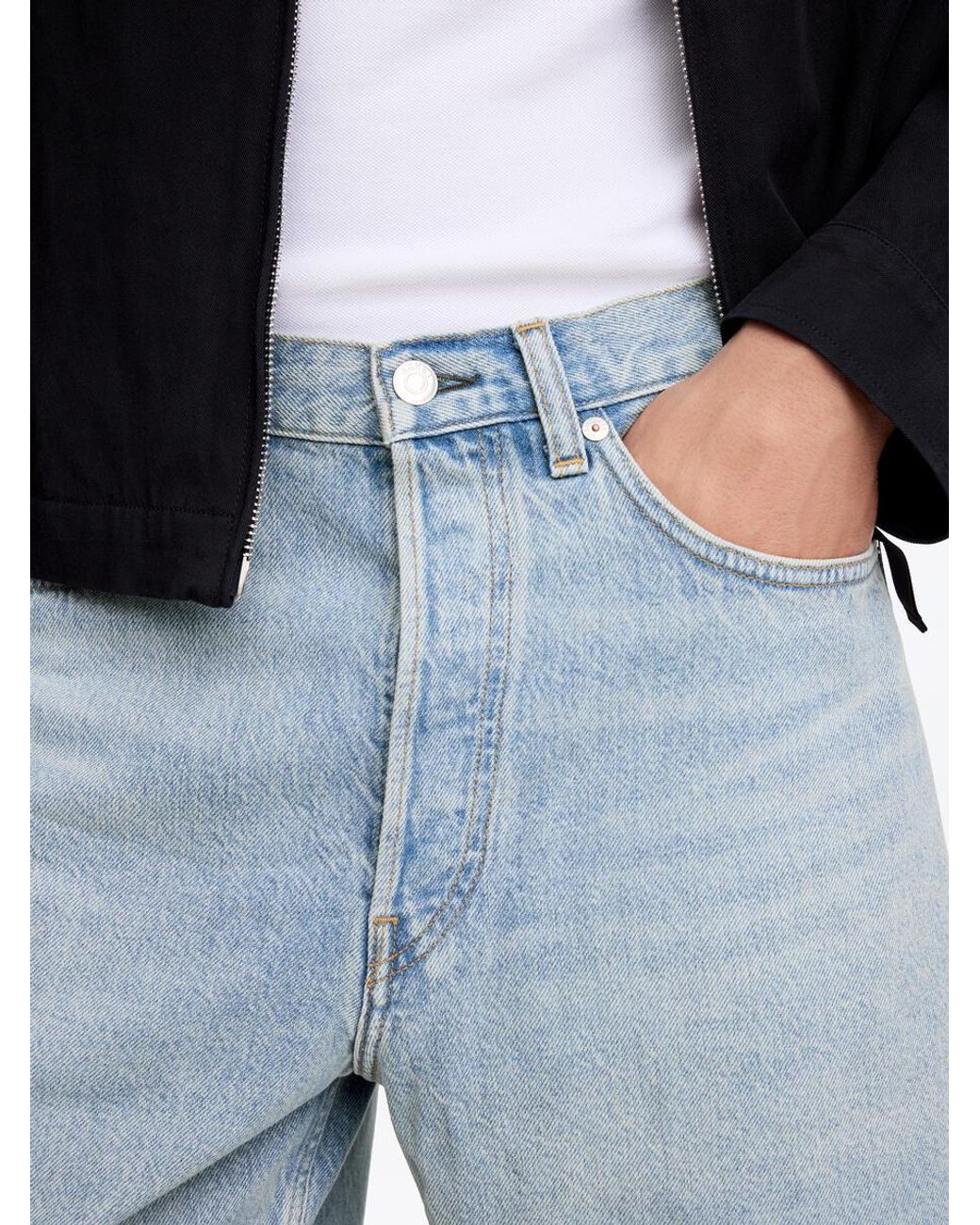 ARKET Blue Relaxed Denim Shorts for men
